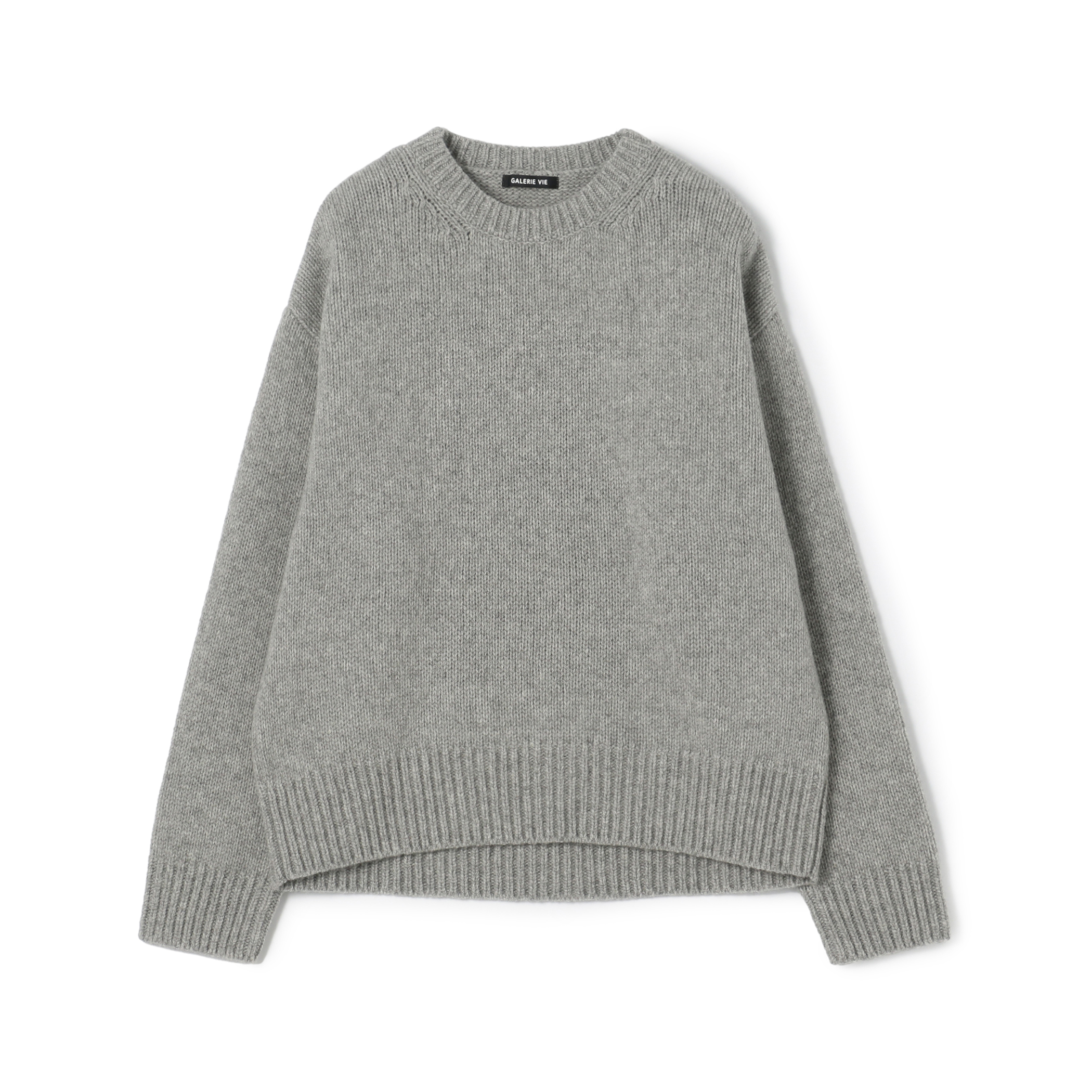 ファインウール クルーネックプルオーバー