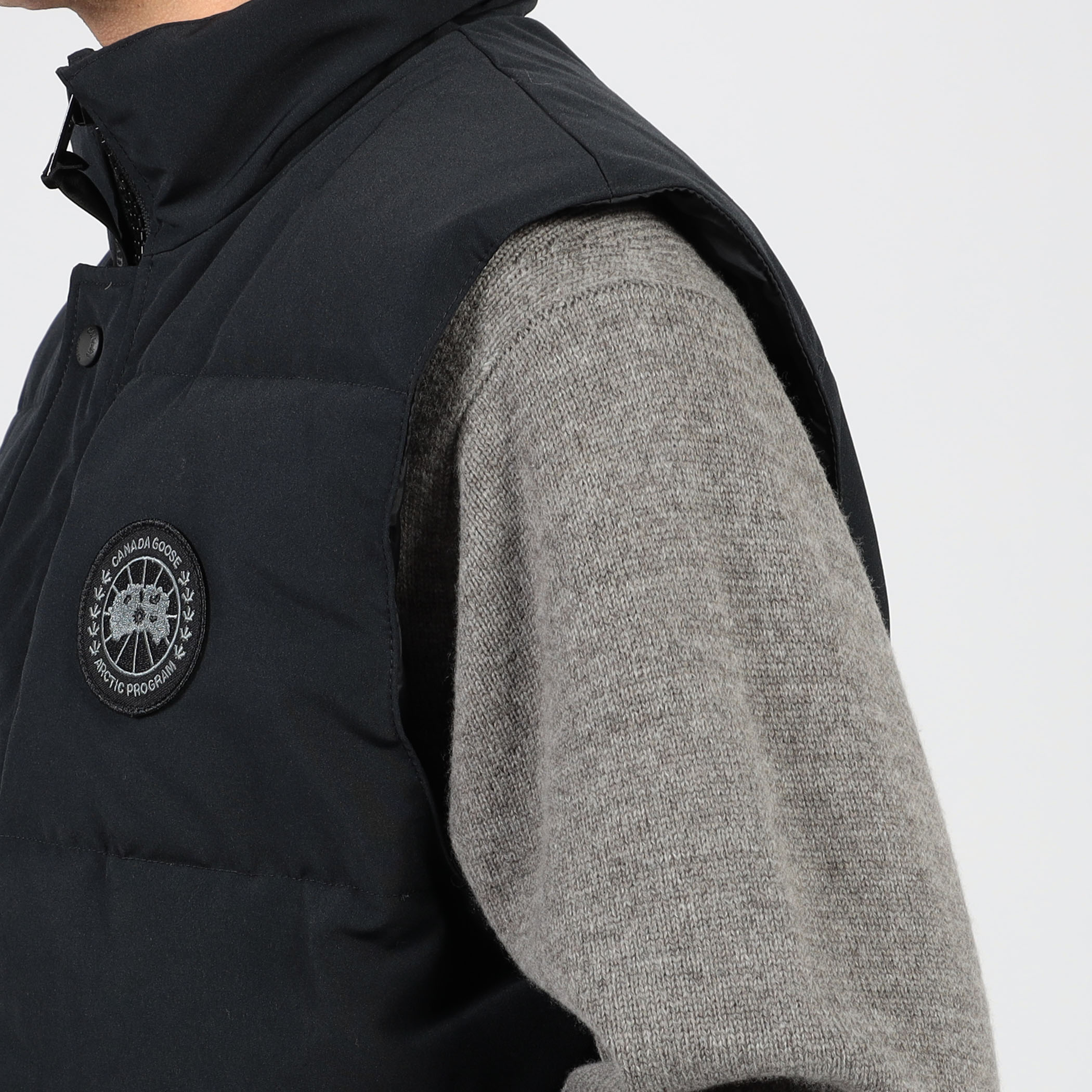 CANADA GOOSE Garson Vest Black Label ポリエステルコットン ダウン