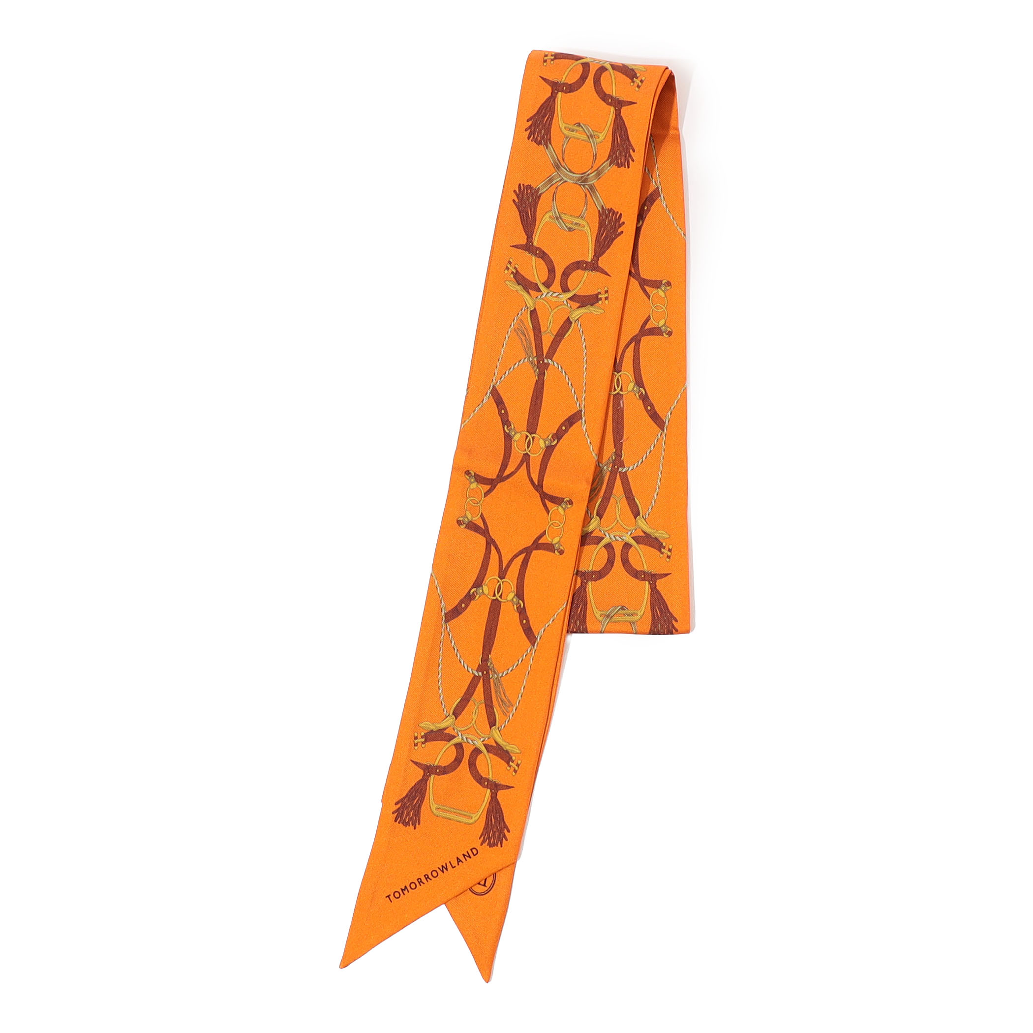 Atelier TOMORROWLAND TASSELシルク ボウタイスカーフ