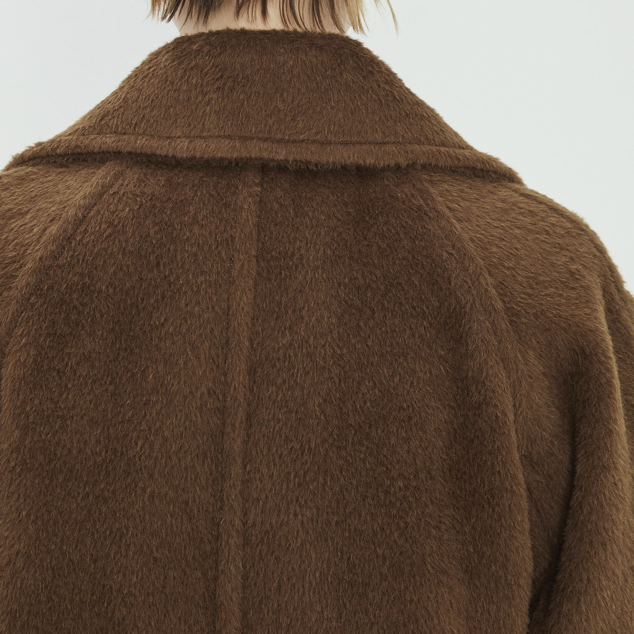 ベビーアルパカブレンド リバーボリュームピーコート