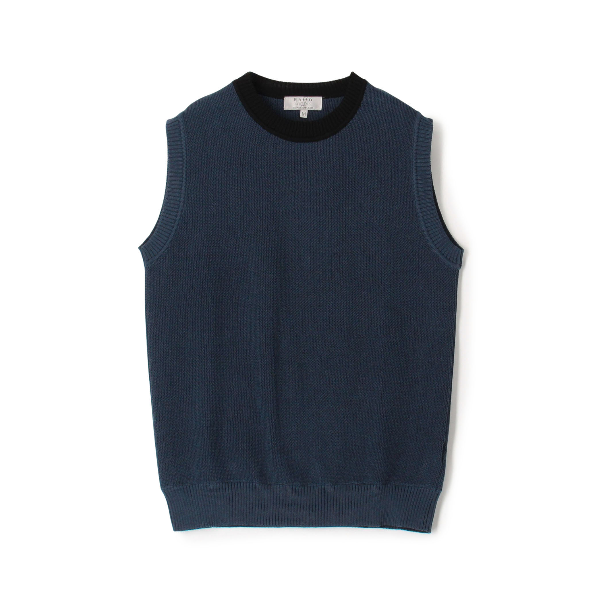 【別注】Raffa Molina コットン クルーネック ニットベスト