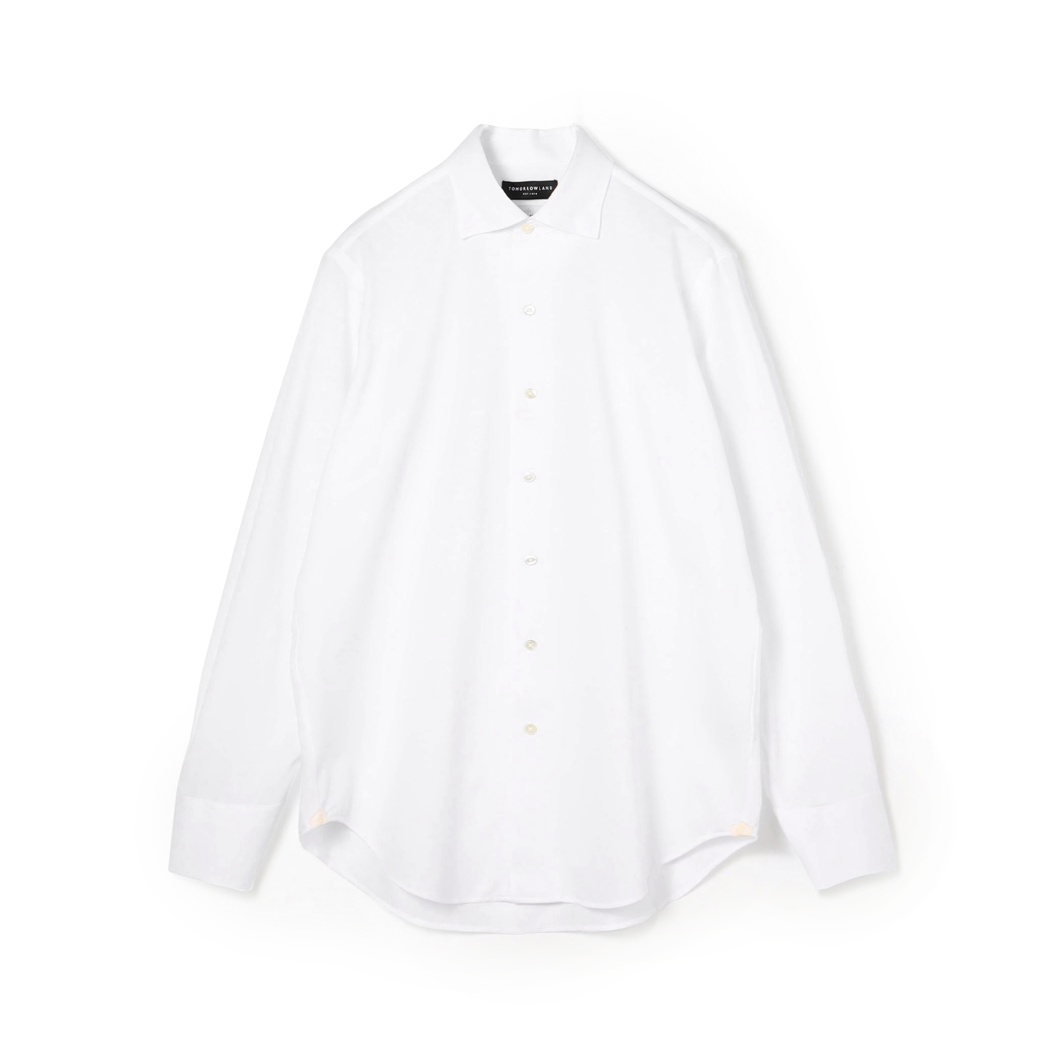 コットンポリエステル ループボタンダウンドレスシャツ