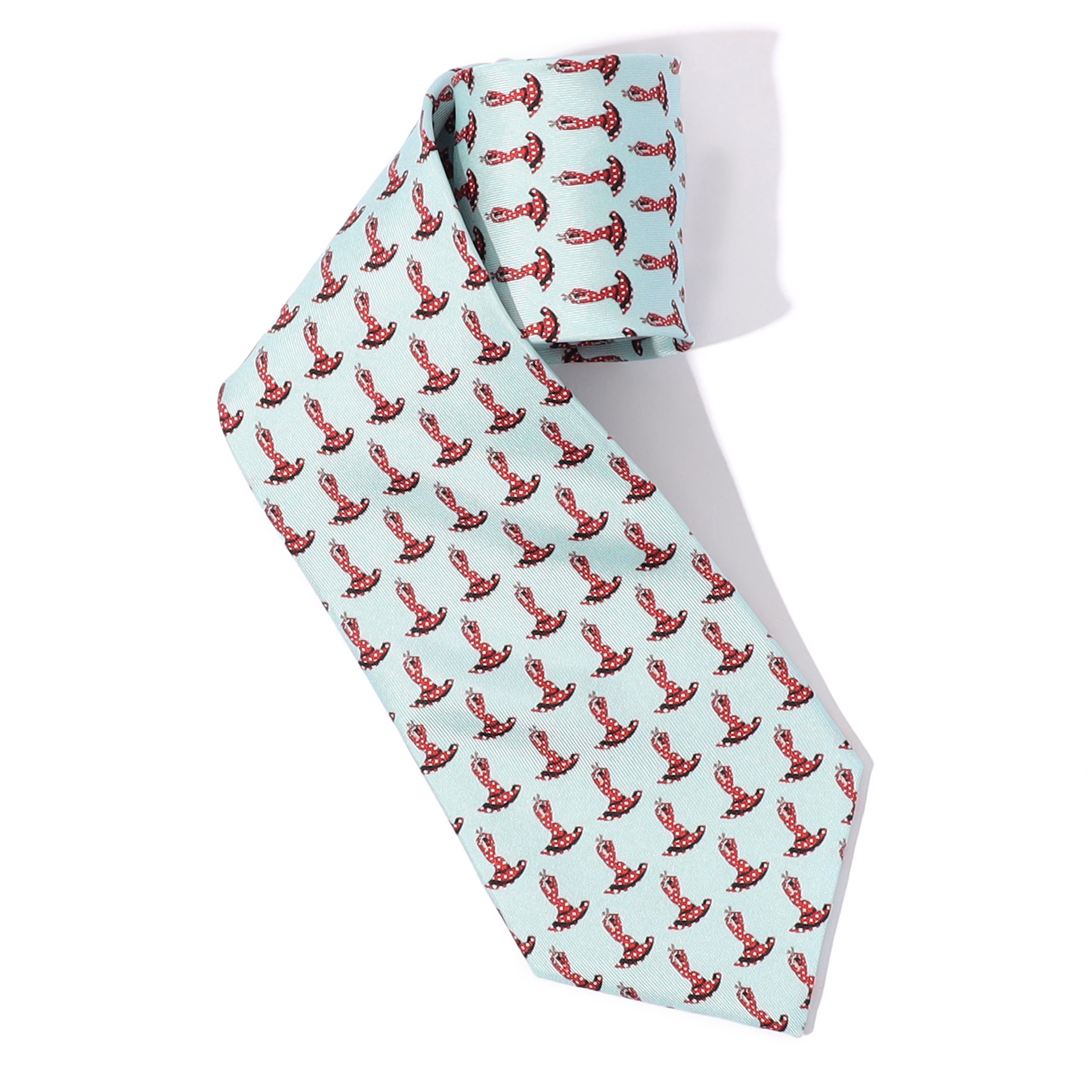 Kinloch シルク モチーフネクタイ