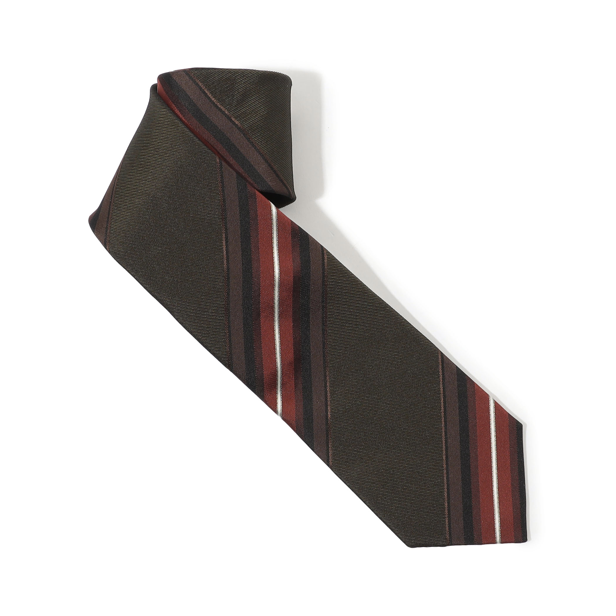 TOMORROWLAND シルクジャガード レジメンタルストライプネクタイ