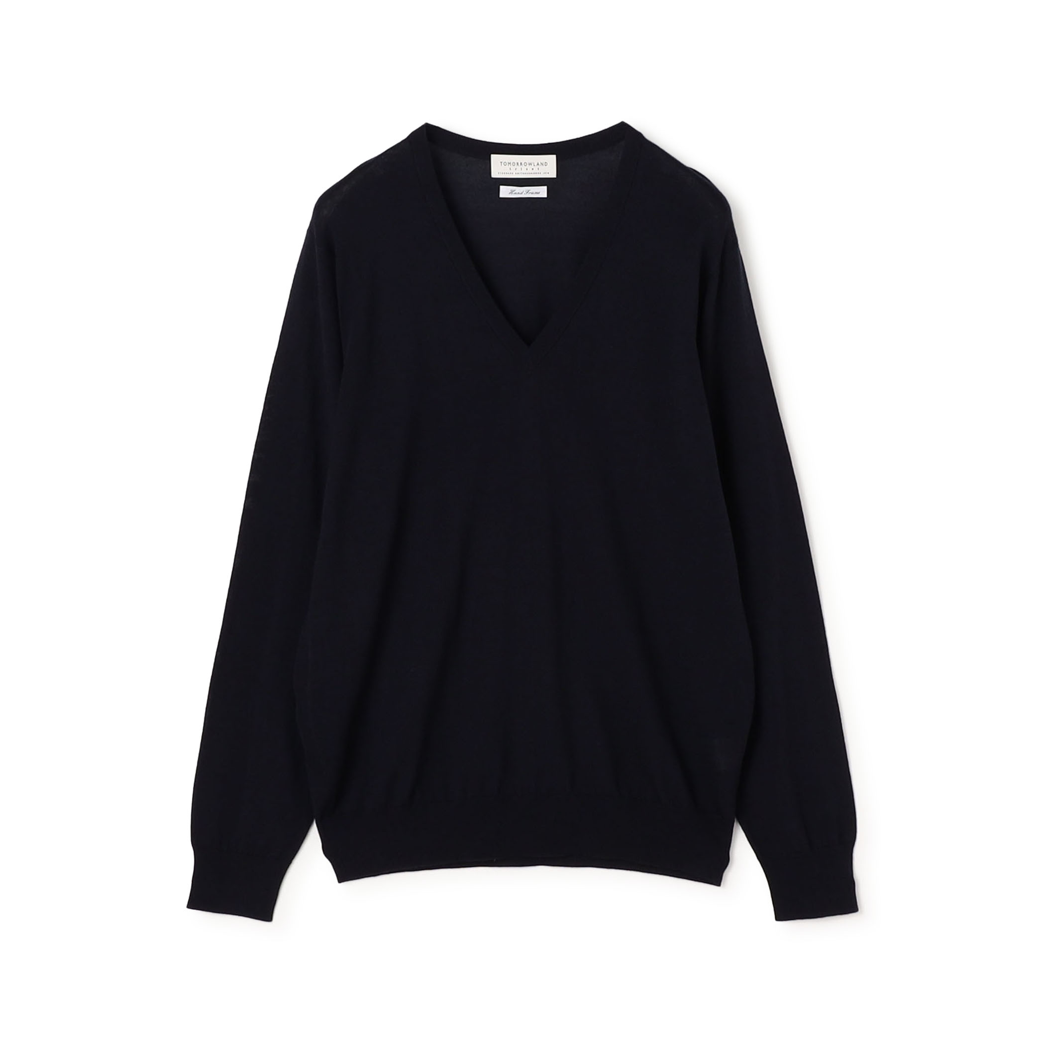 TOMORROWLAND tricot スーパーファインメリノウール Vネックニット S-WOOL