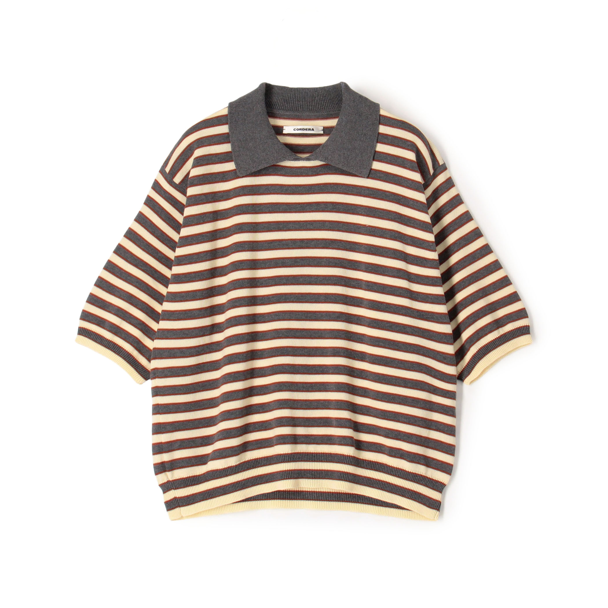 CORDERA オーガニックコットン ポロカラープルオーバー