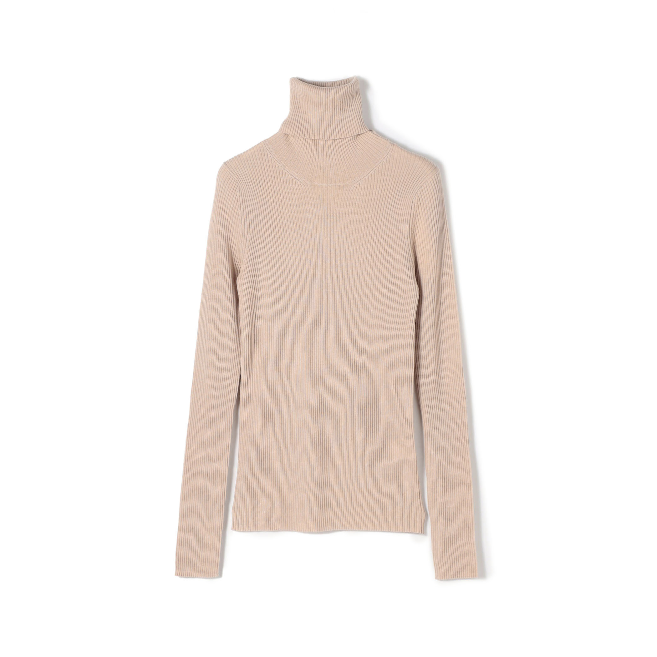 プルミエールウールリブ タートルネックプルオーバー