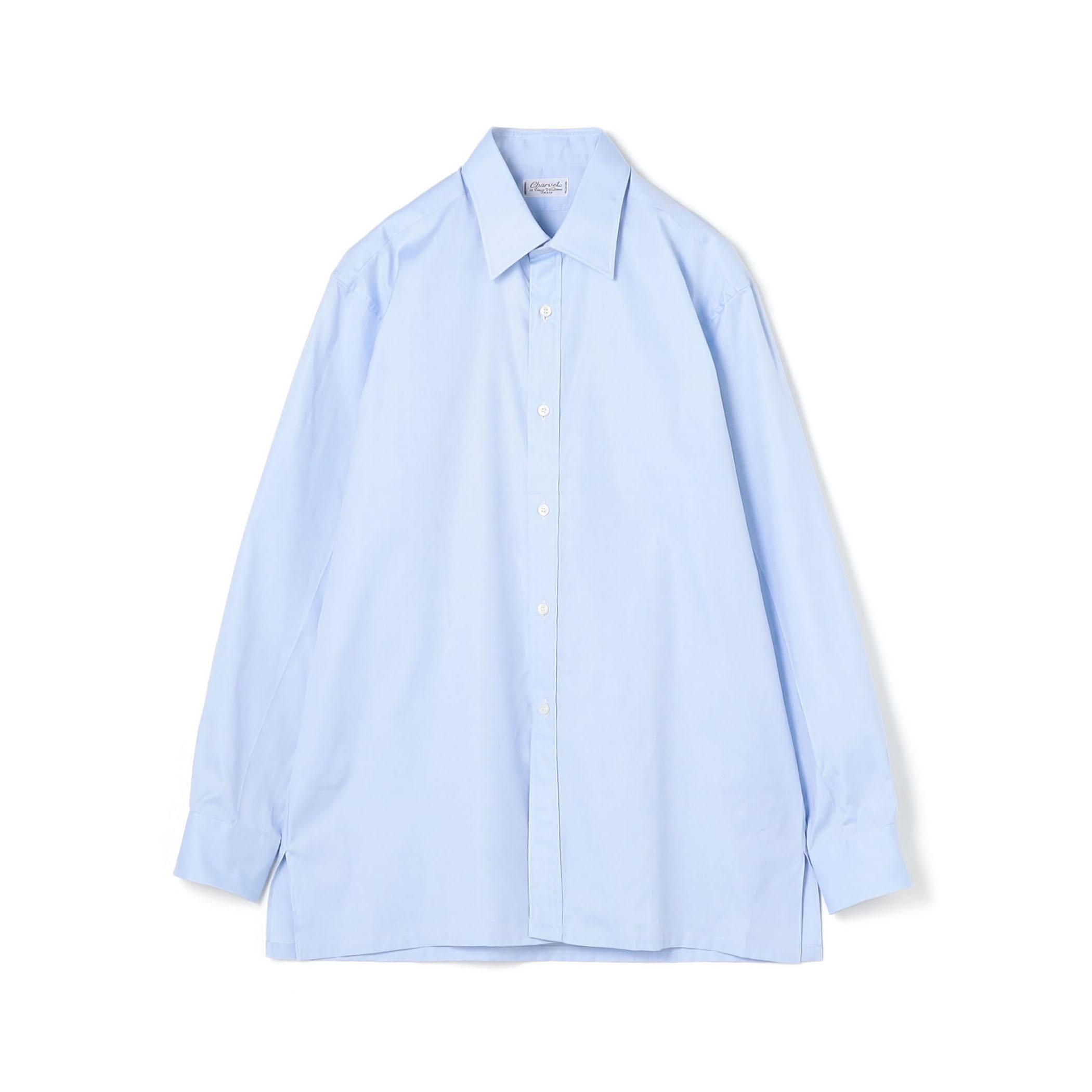 Charvet コットン セミワイドカラーシャツ