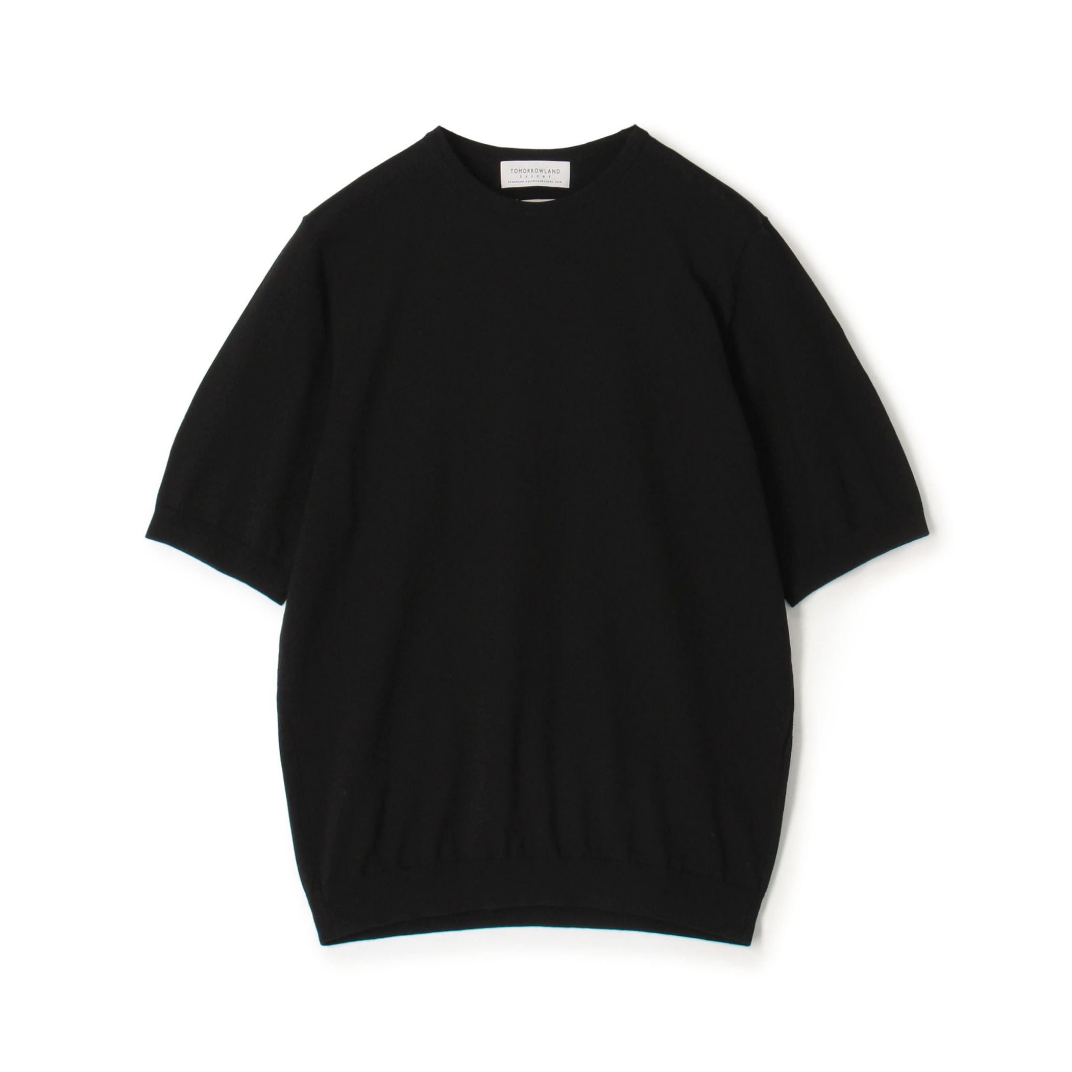 TOMORROWLAND tricot シルクコットン クルーネック半袖ニット SESIA
