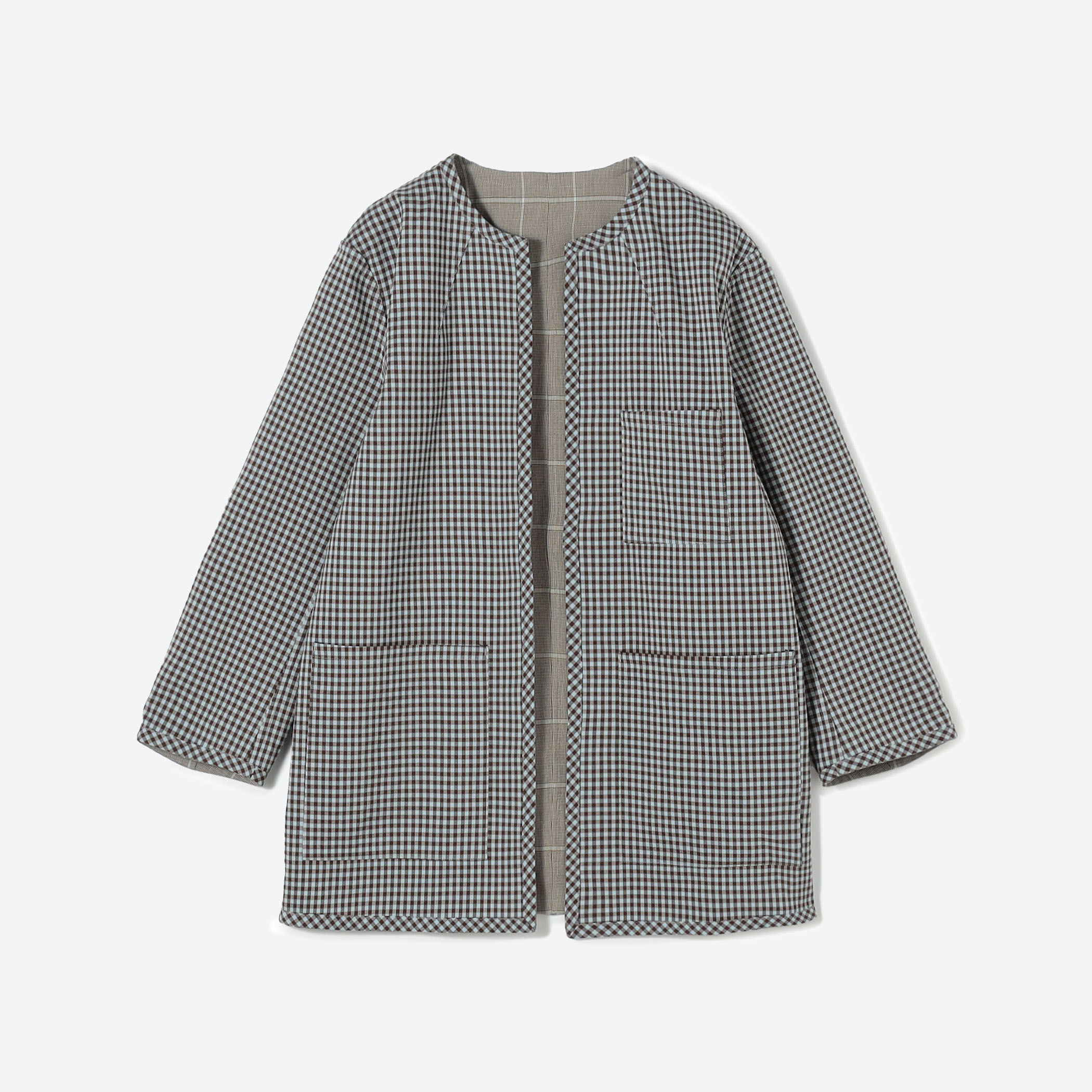 ダブルフェイスチェック リバーシブルジャケット｜トゥモローランド