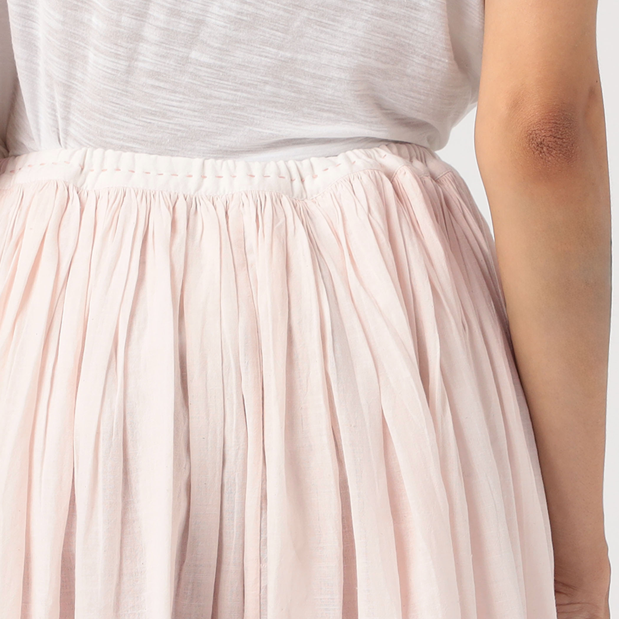 Khadi and Co トゥモローランド ボックスプリーツ ロングスカート 黒