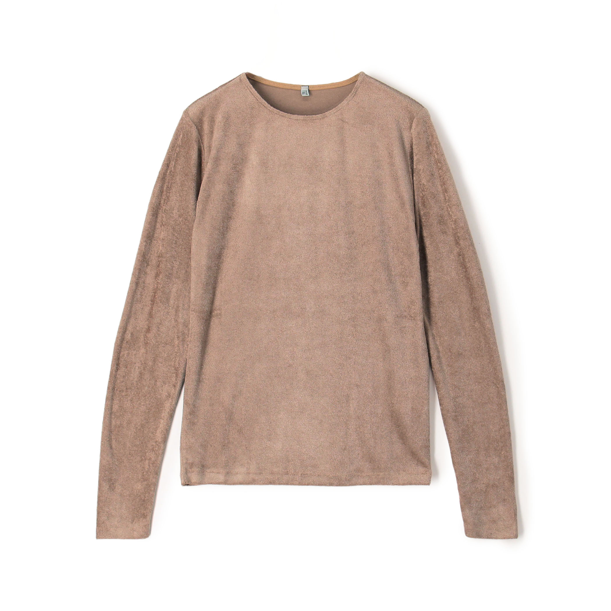 BASERANGE ベロア ロングスリーブプルオーバー