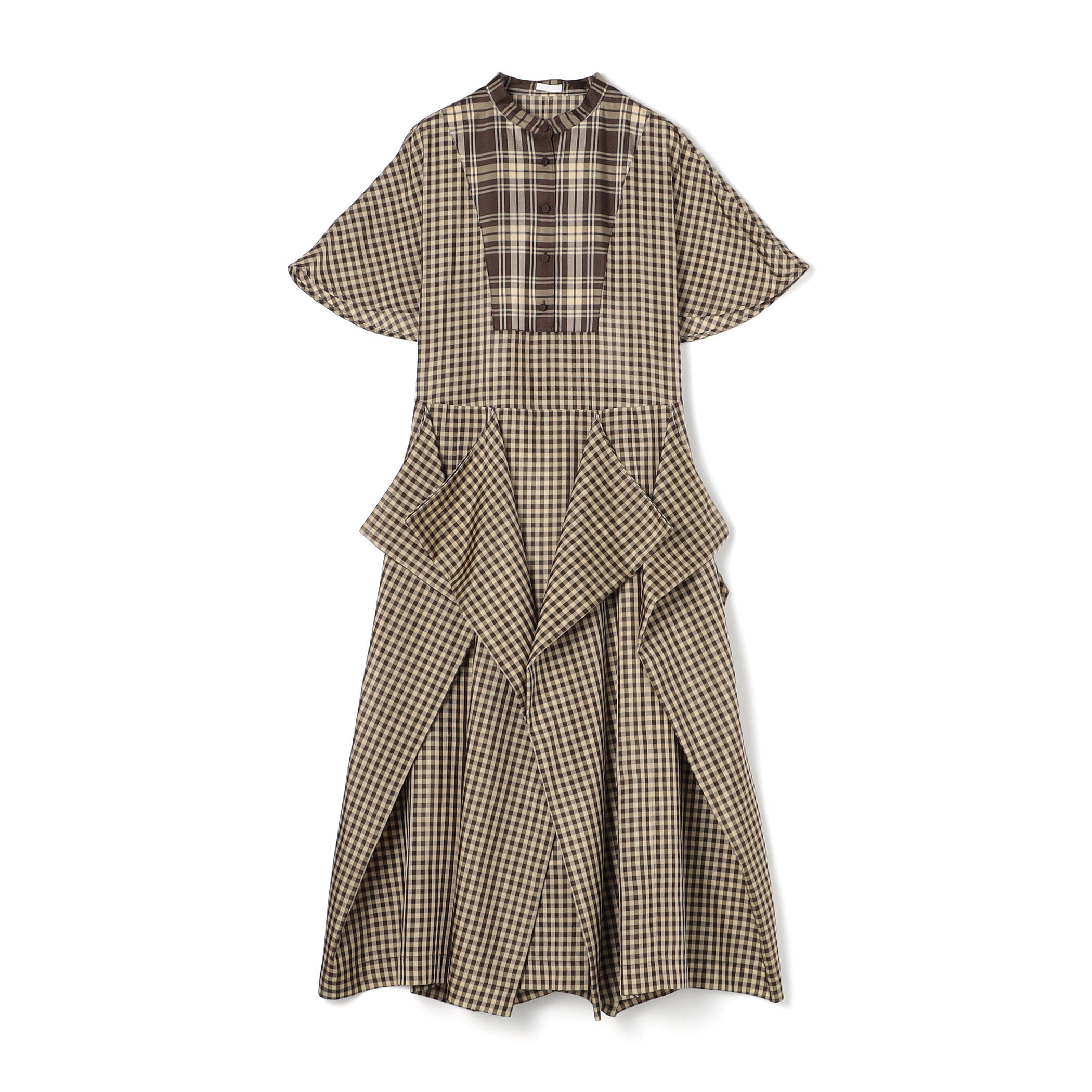 TELMA Square チェック ワンピース