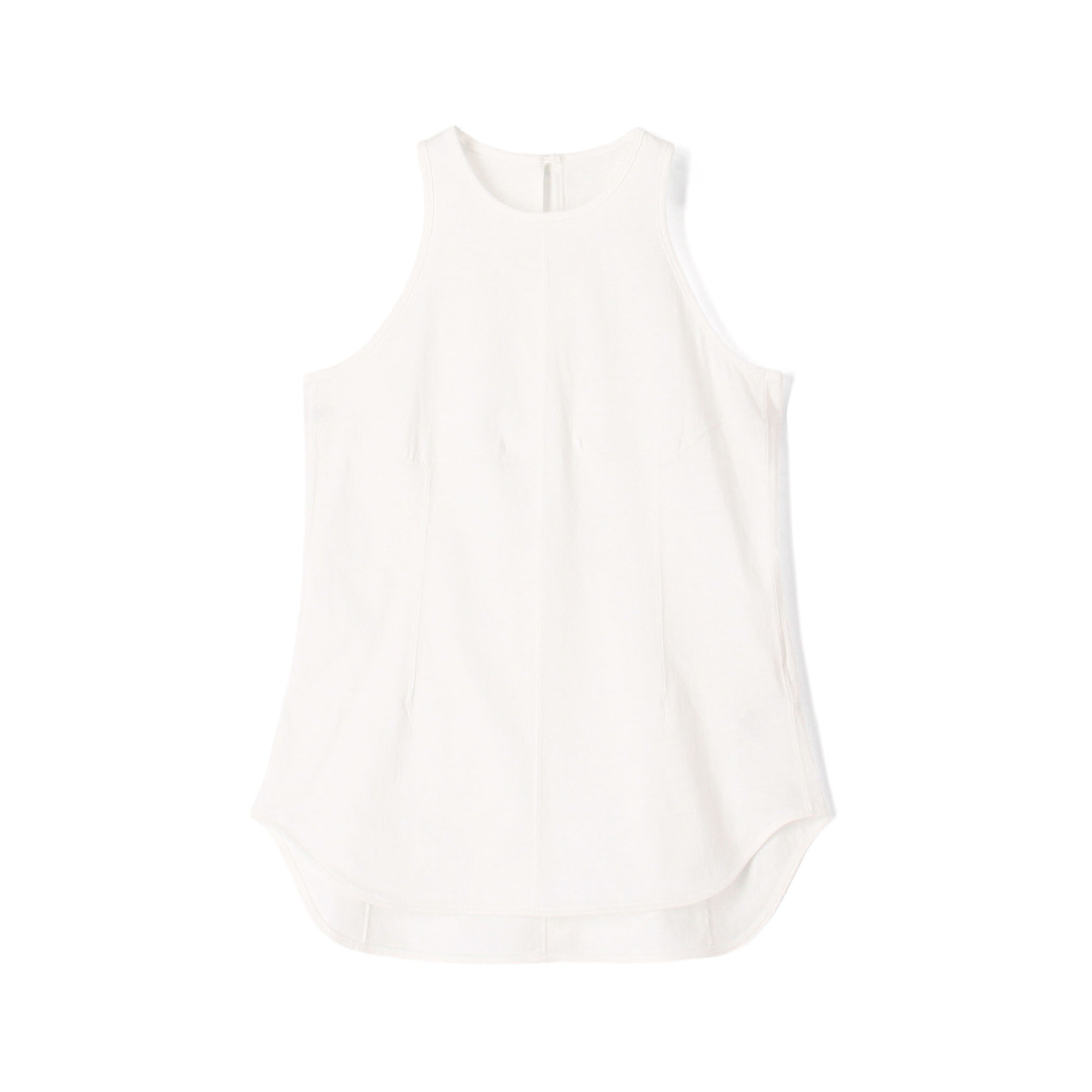 Mame Kurogouchi Cotton Plainstitch Sleeveless Top  コットン スリーブレストップ