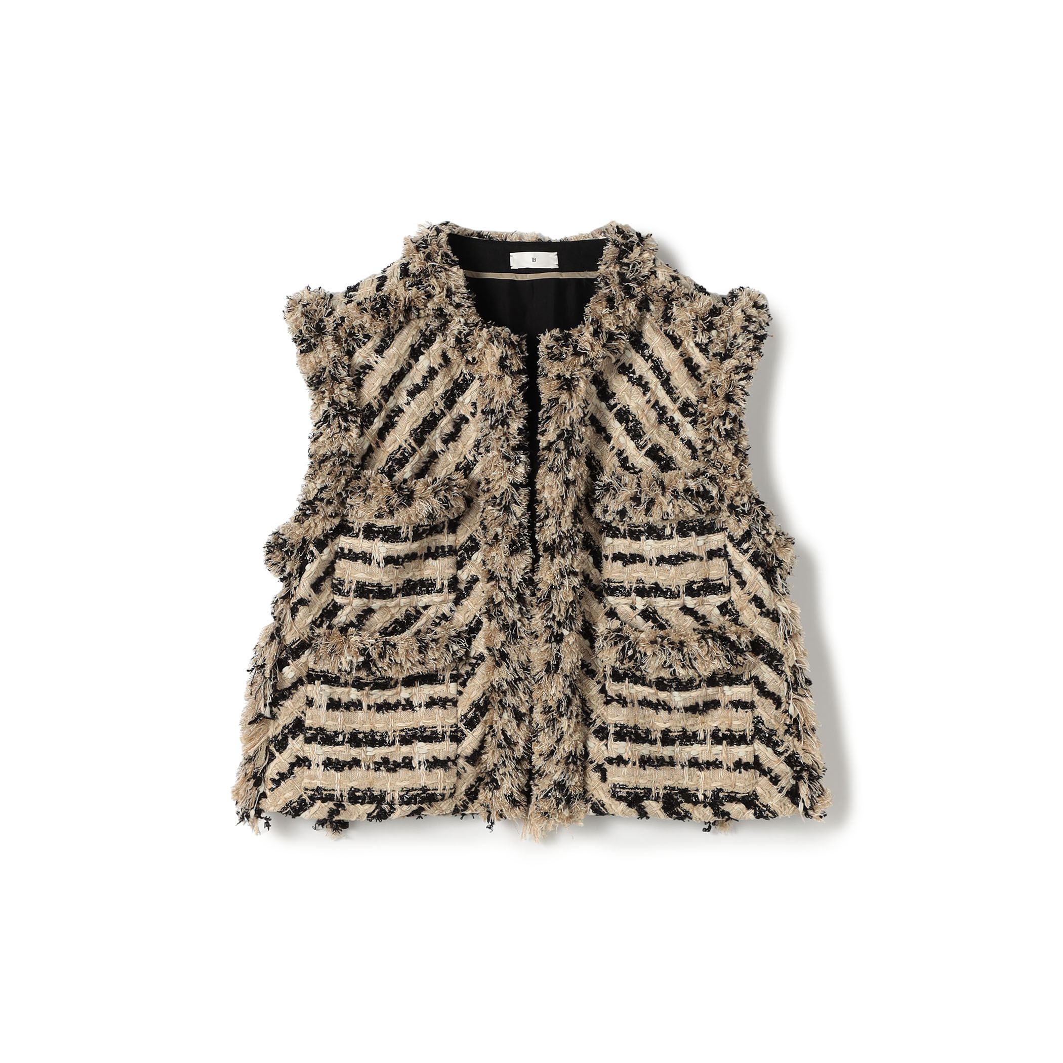 MALHIAツイード ショートジレ