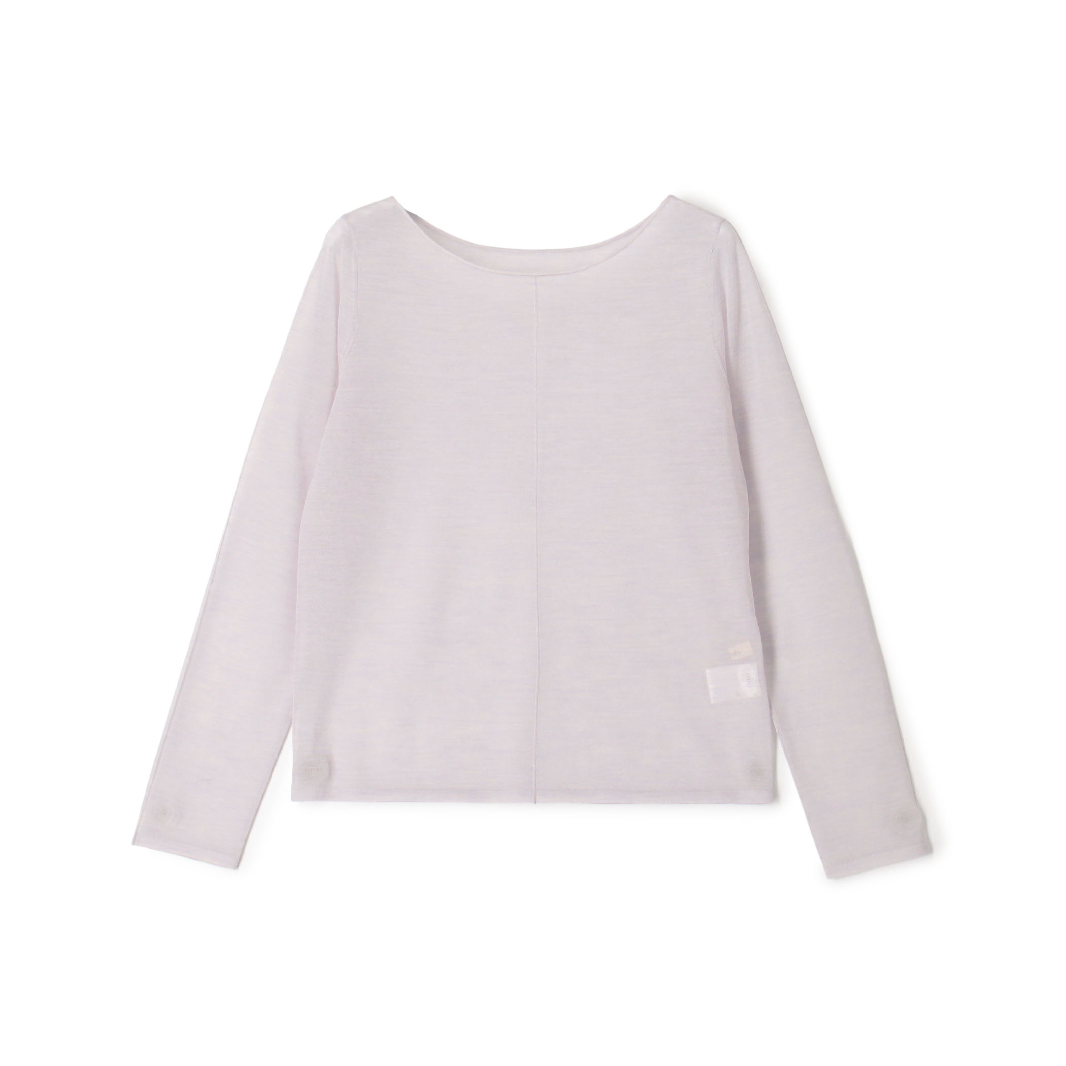 ハイツイストウールポリエステル ラウンドネックプルオーバー