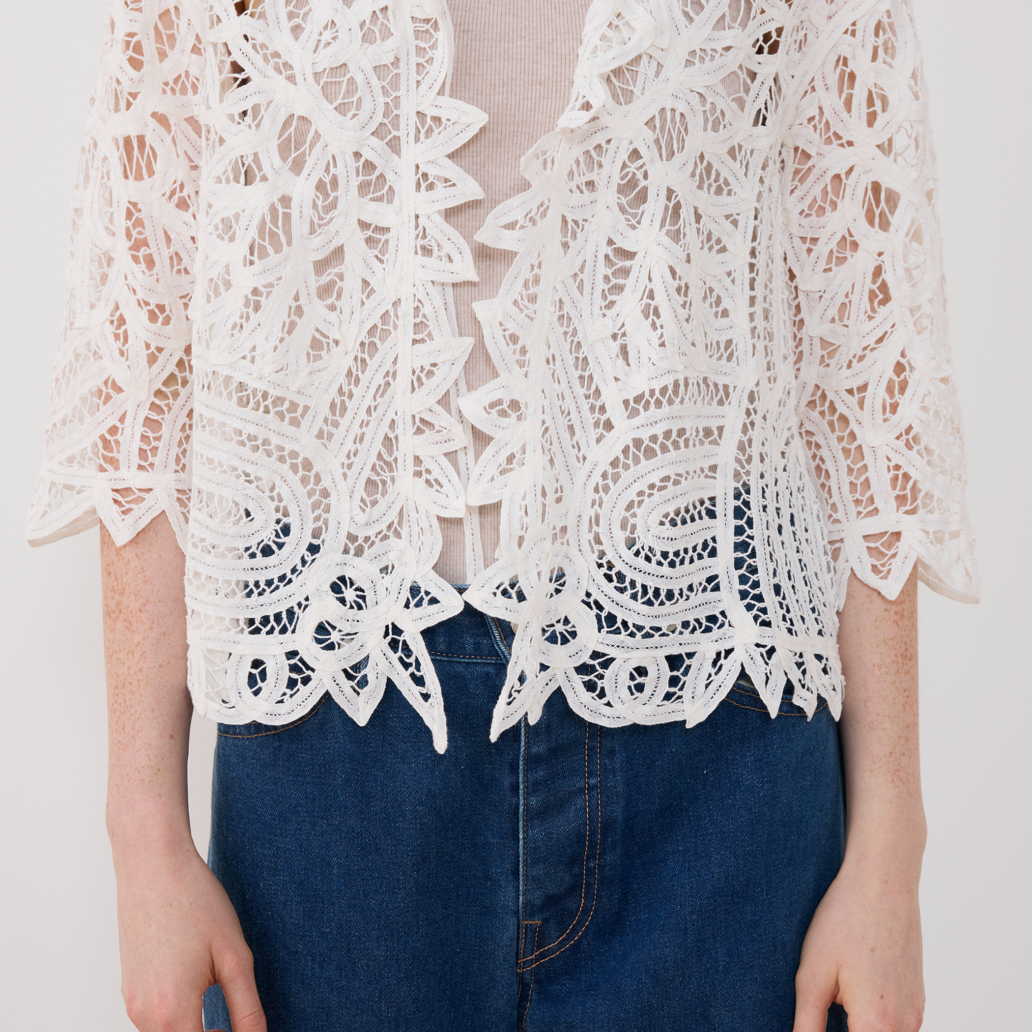 バテンレース シャツジャケット｜トゥモローランド 公式通販