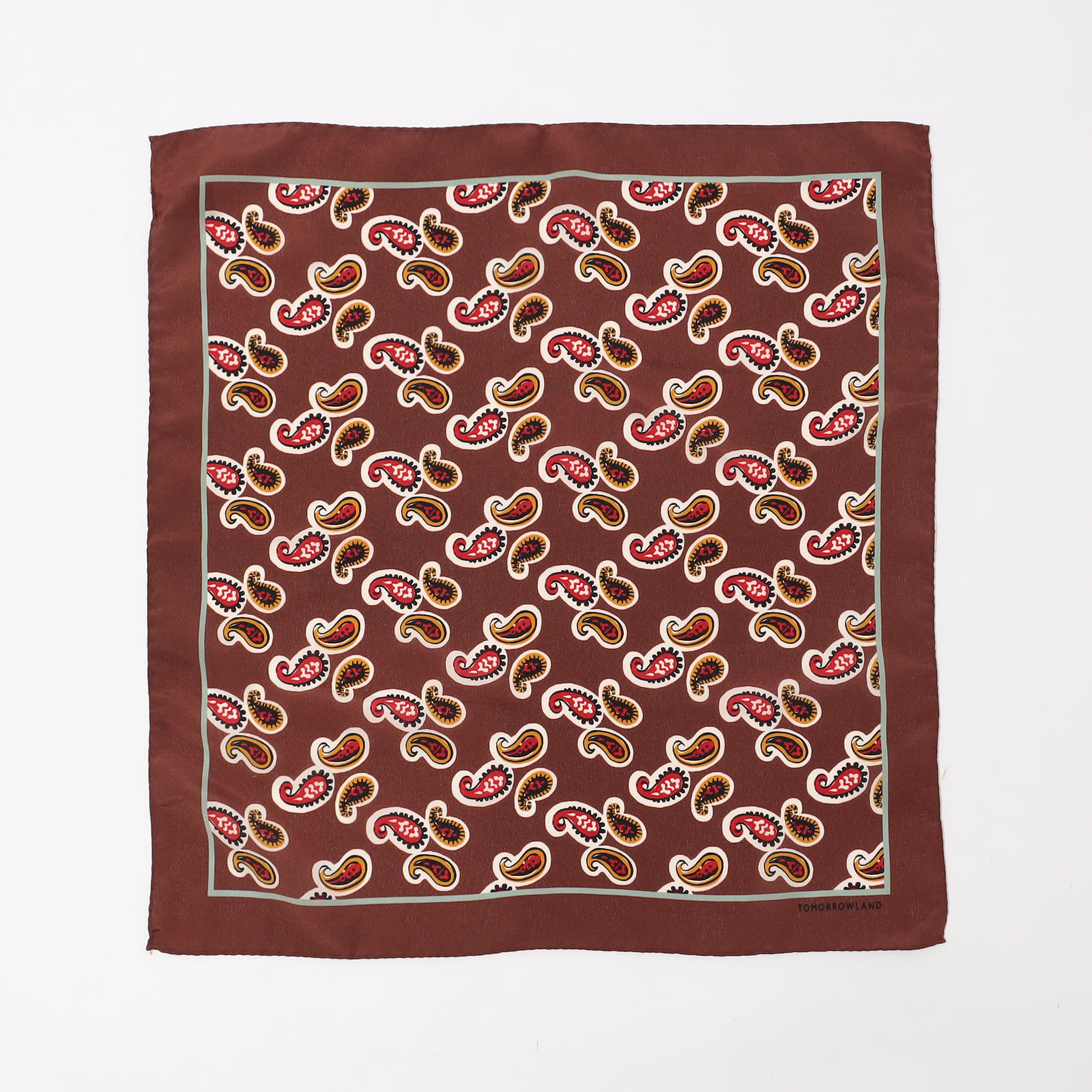 TOMORROWLAND MADE IN ITALY ペイズリー シルクポケットチーフ