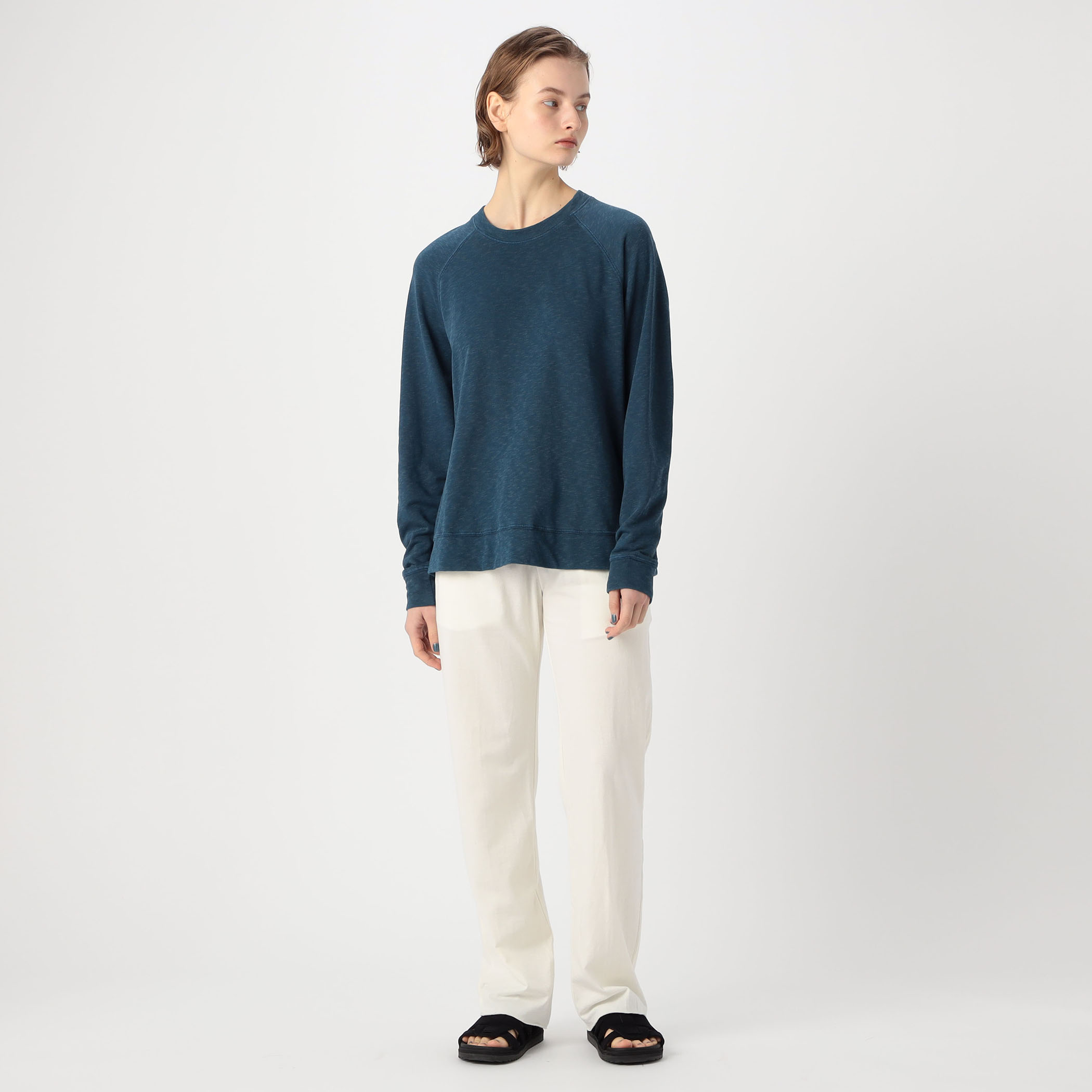 バックパイルスエット ラグランスリーブプルオーバー WXA3657
