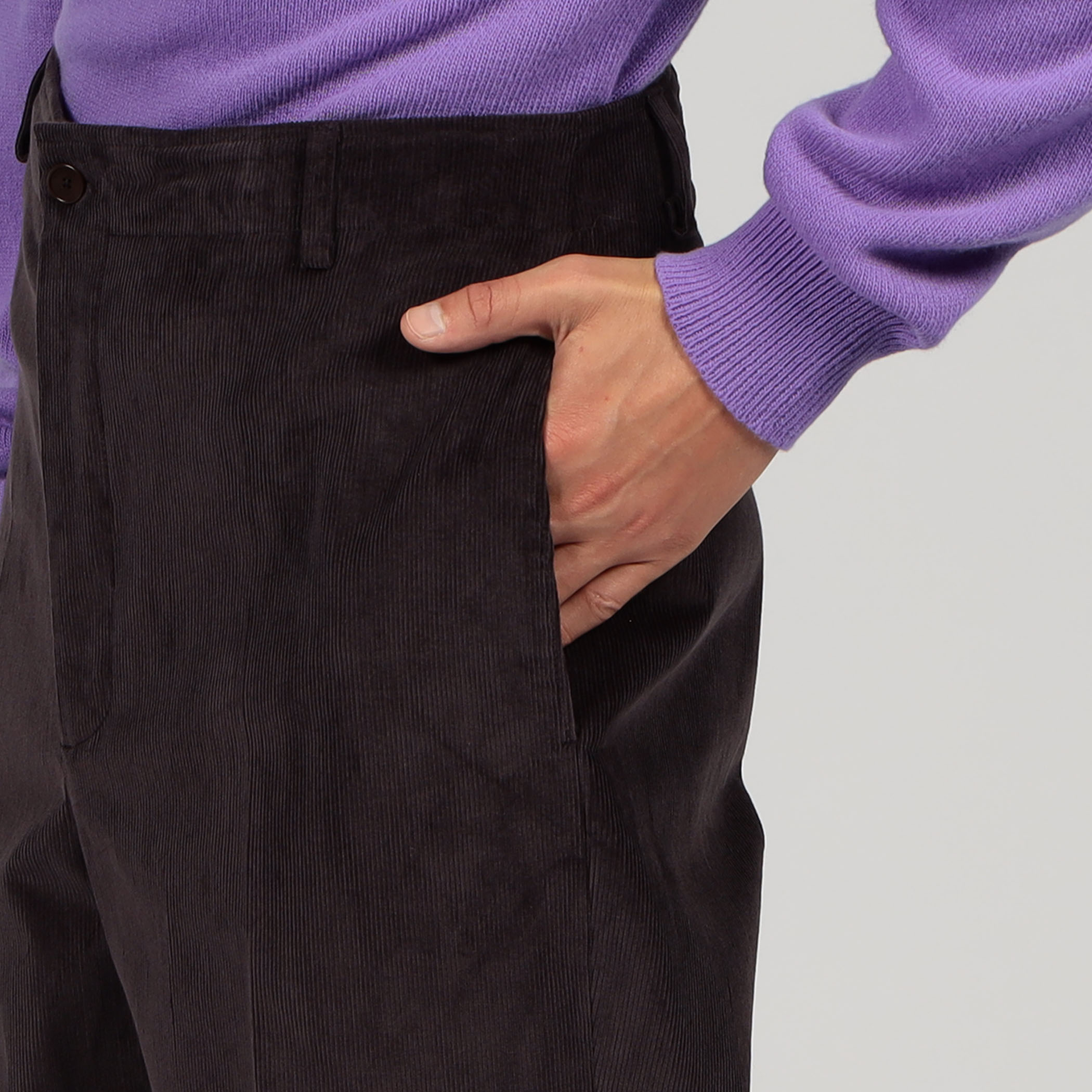 BERNARD ZINS SPENDER コットンコーデュロイ ワイドトラウザーズ