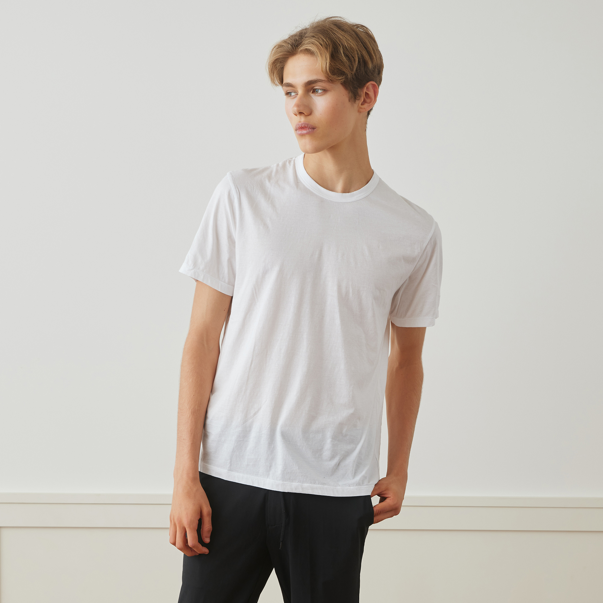 Tシャツ・カットソー JAMES PERSE Men T Shirts MELJ3199 FRNV Blue JAMES PERSE Men T Shirts MELJ3199 FRNV Blue (JAMES PERSE/T