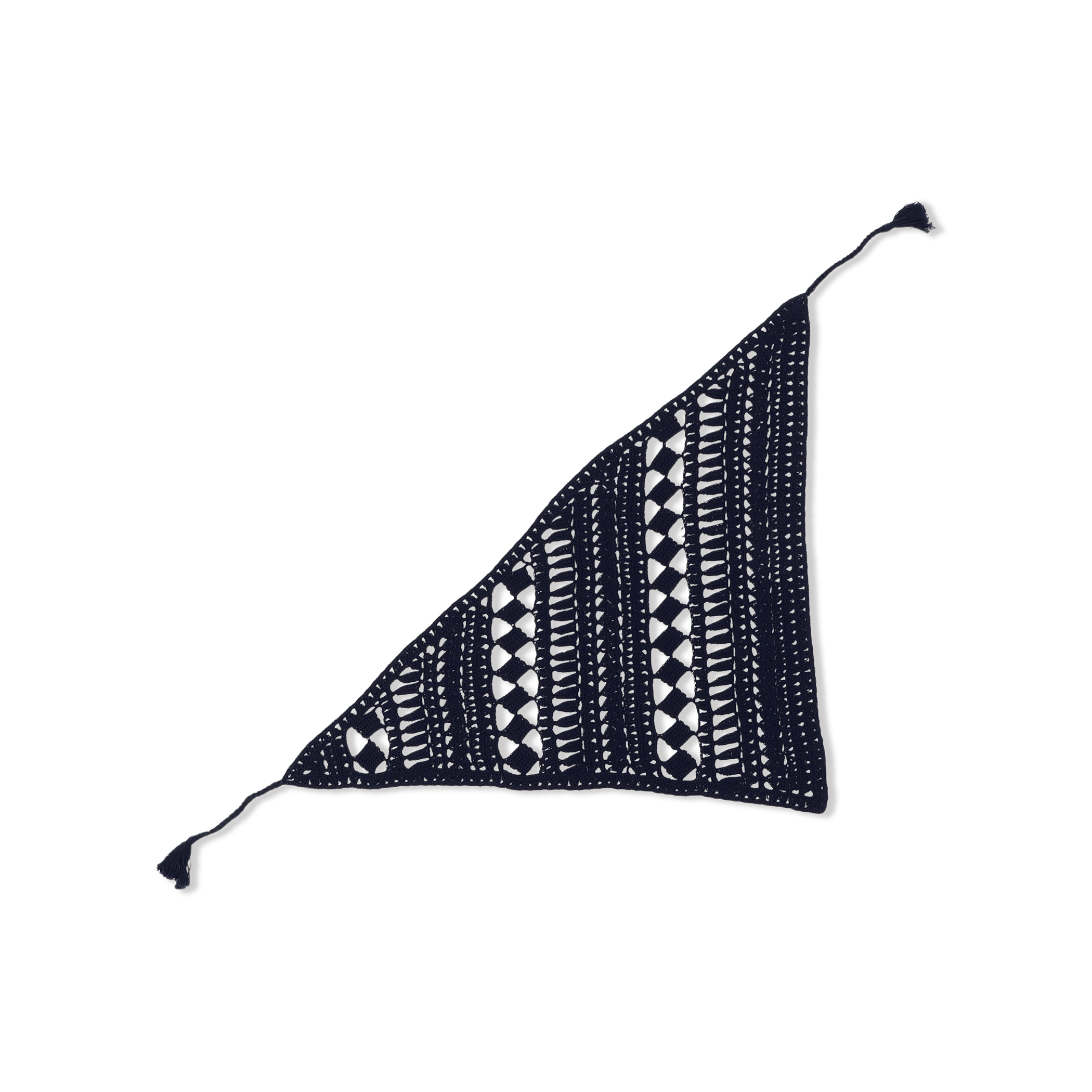 コットンクロシェ トライアングルスカーフ