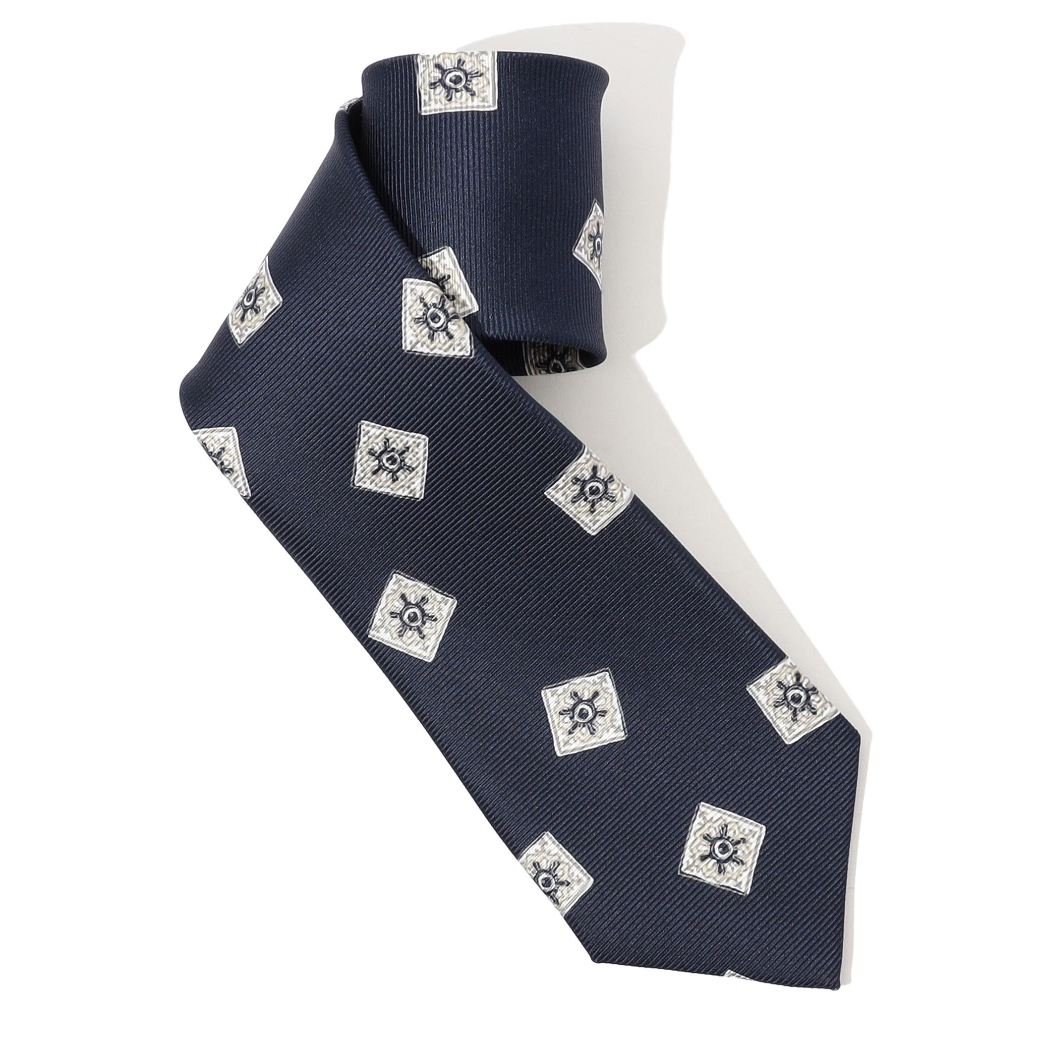 ERRICO FORMICOLA シルクプリント 小紋柄ネクタイ