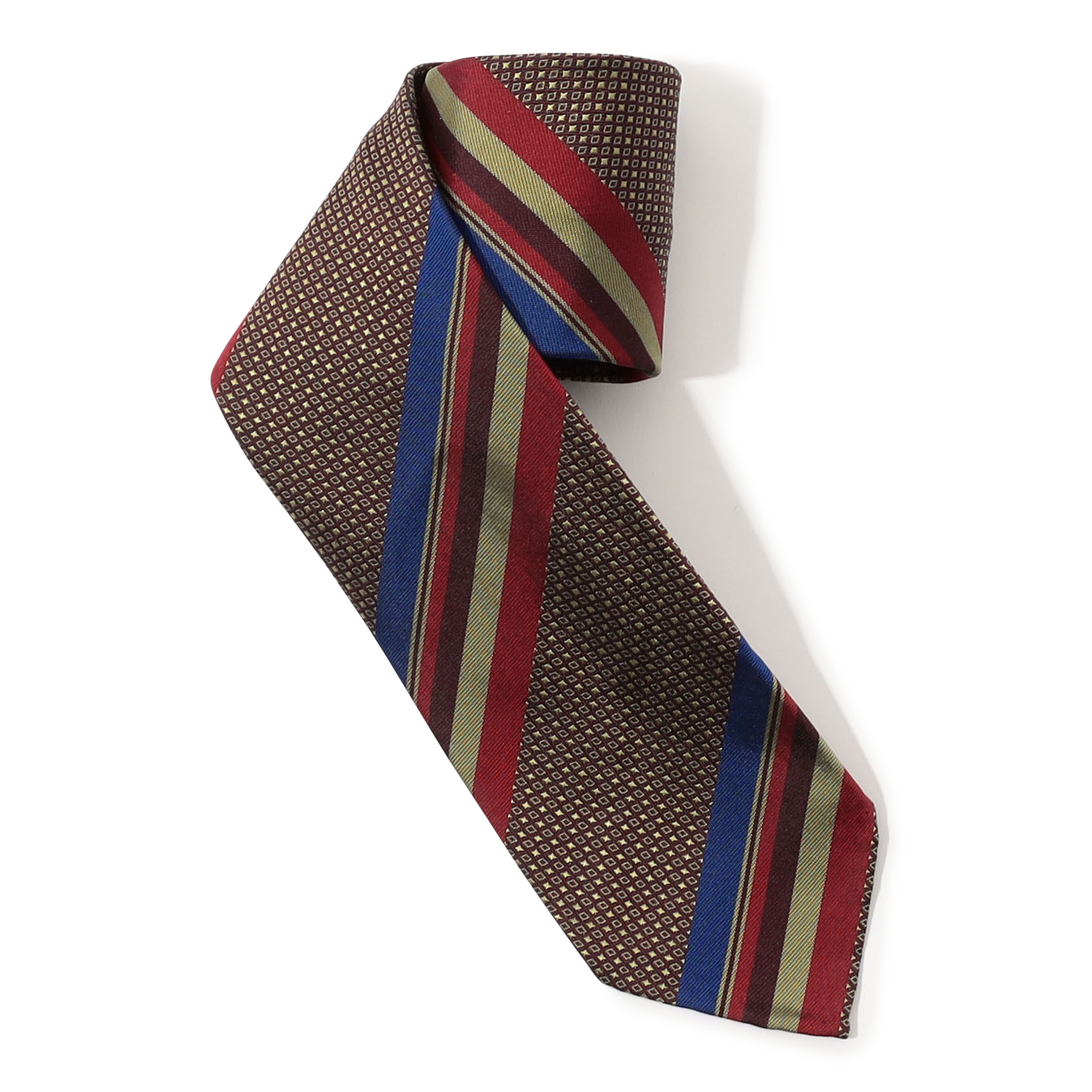 TOMORROWLAND MADE IN ITALY シルク レジメンタルネクタイ