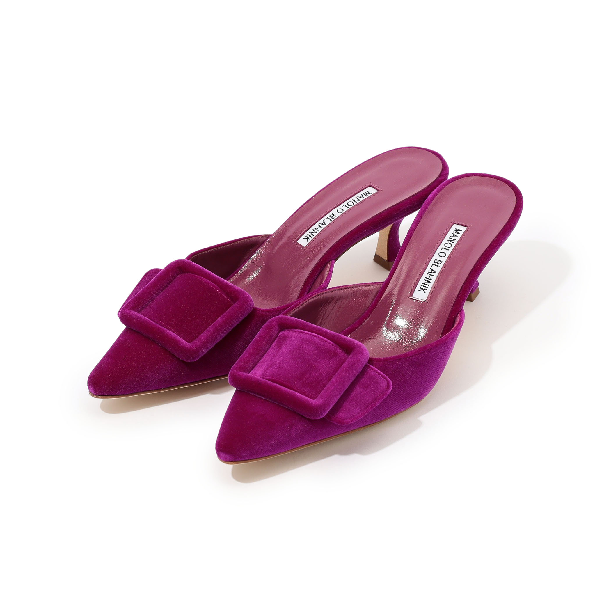 MANOLO BLAHNIK MAYSALE VELVET