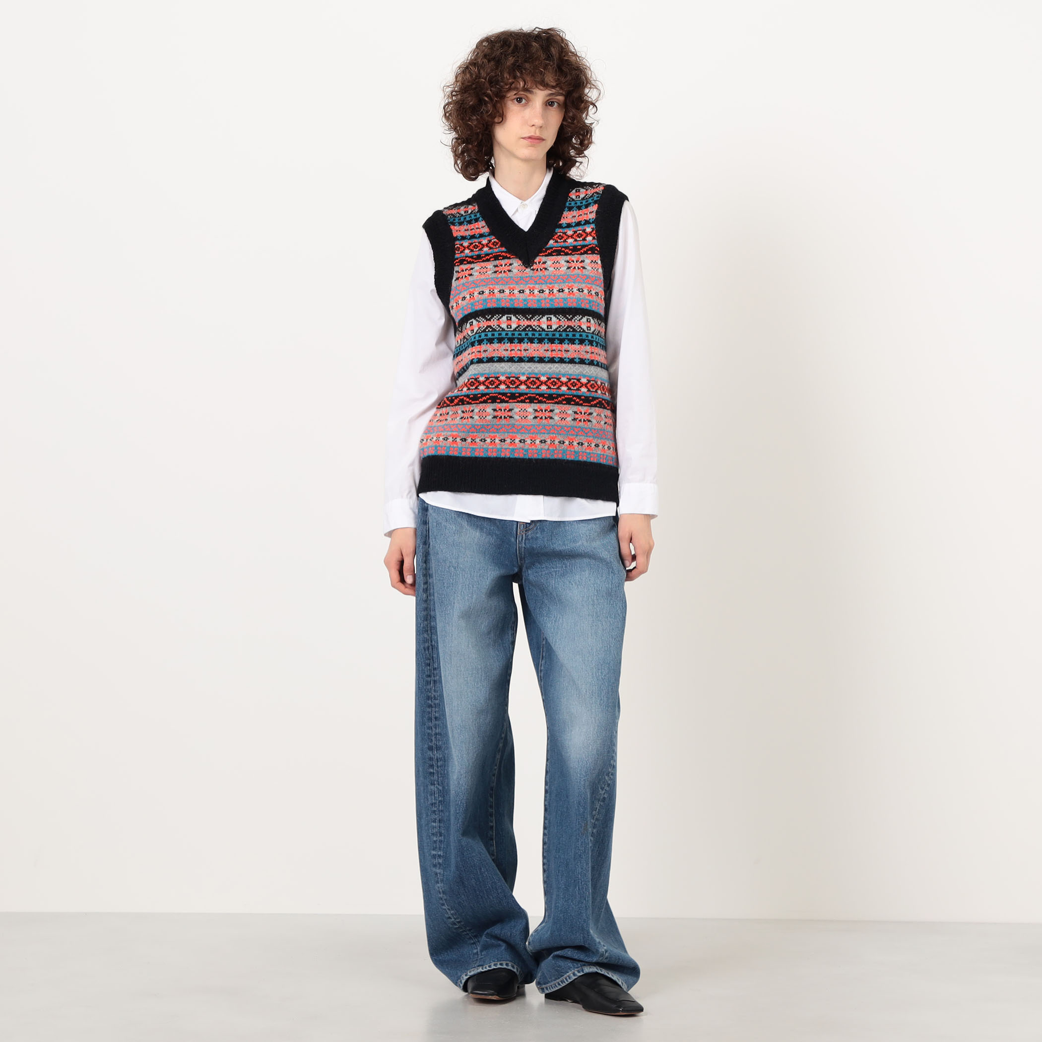 別注】Redeux FAIR ISLE VEST フェアアイル ニットベスト