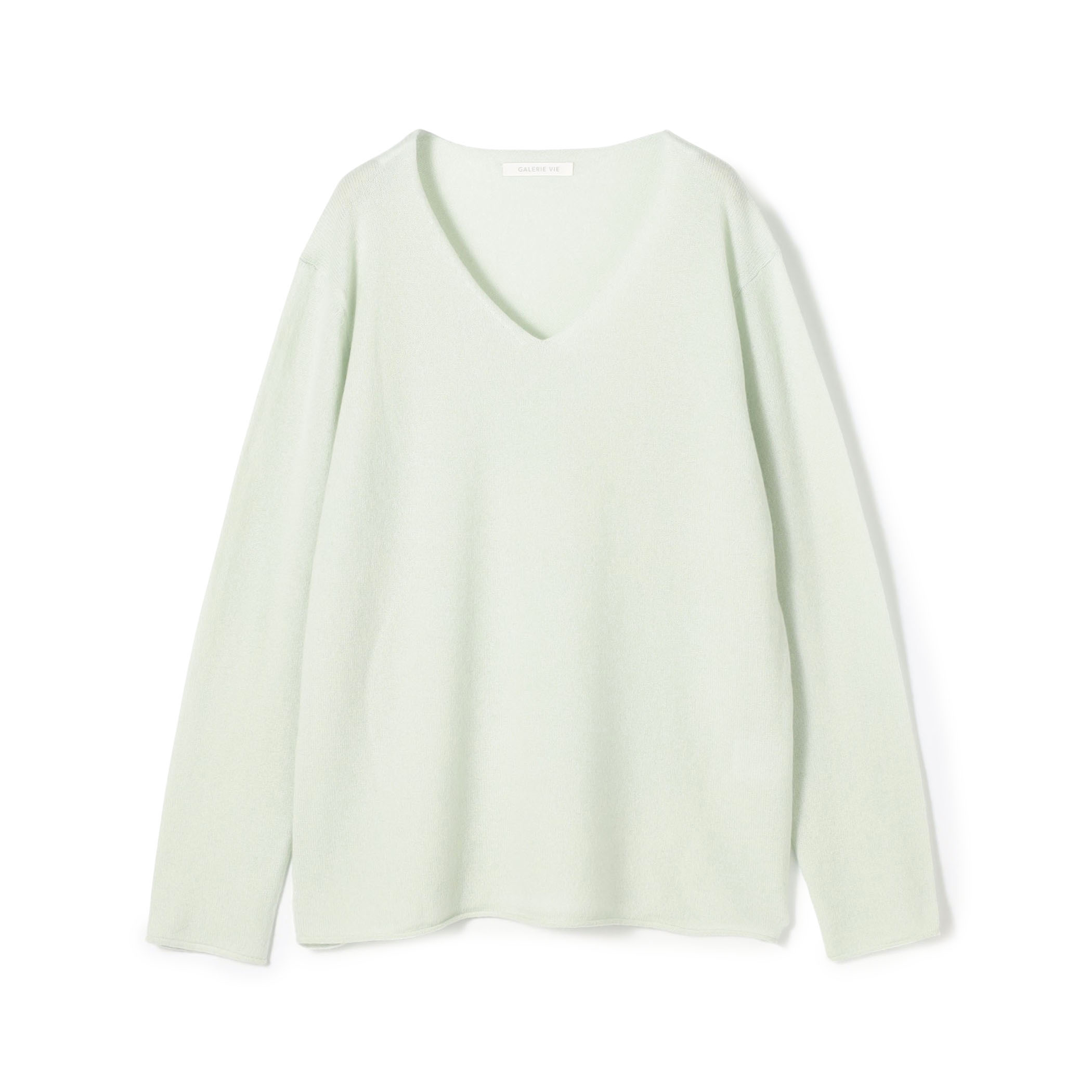 スコットランドカシミヤ Vネックプルオーバー