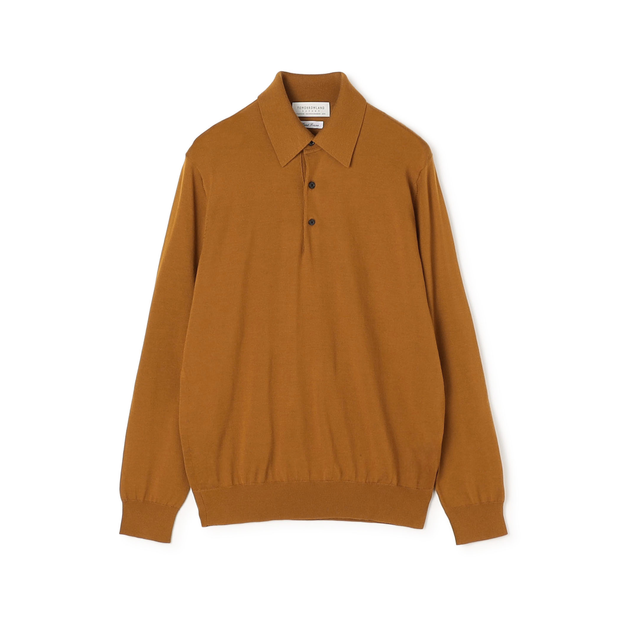 TOMORROWLAND tricot スーパーファインメリノウール ニットポロ S-WOOL
