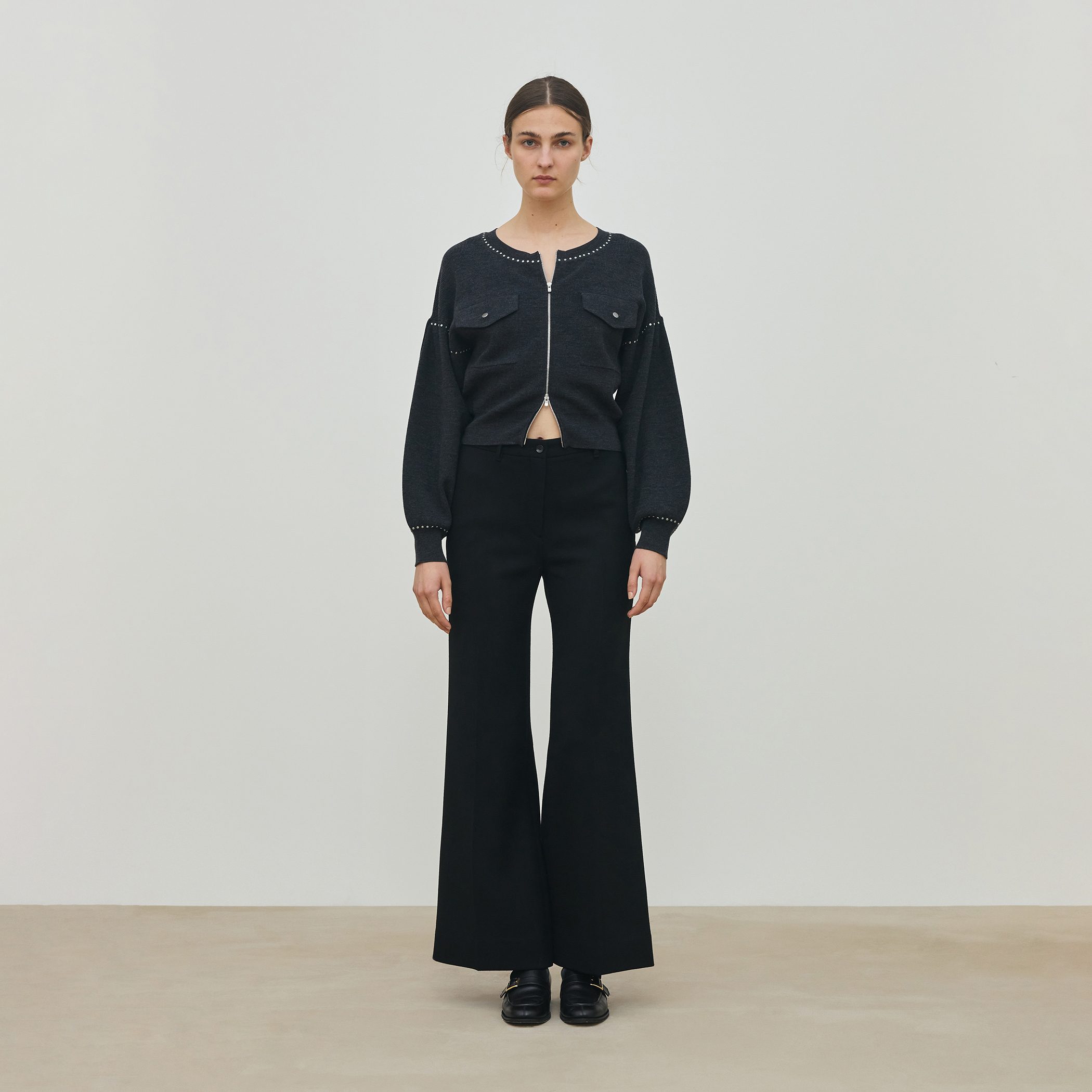 ハーフカーディガン ジップアップブルゾン｜トゥモローランド 公式通販