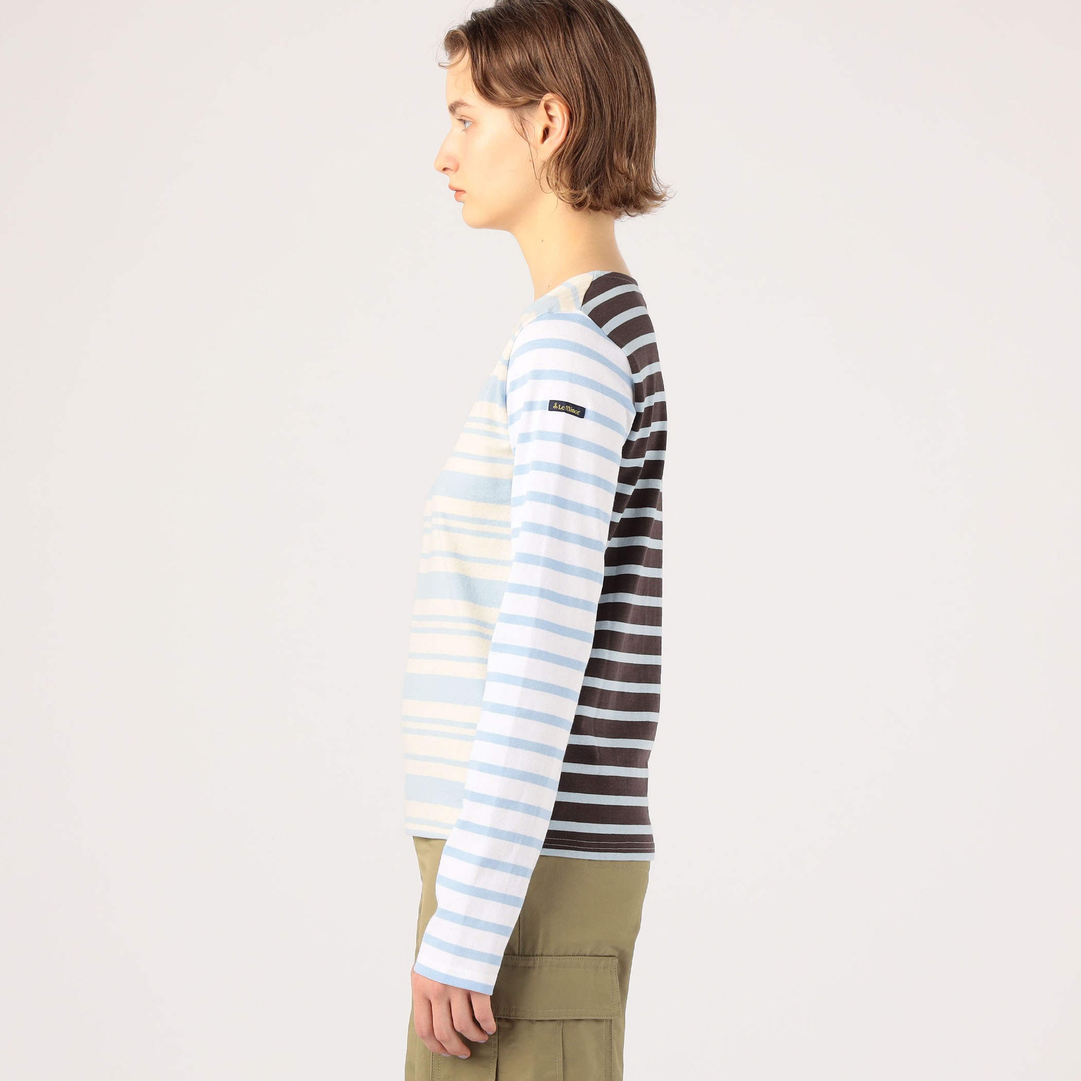 トゥモローランド 長袖プルオーバー 切替シャツ クレイジーパターン S