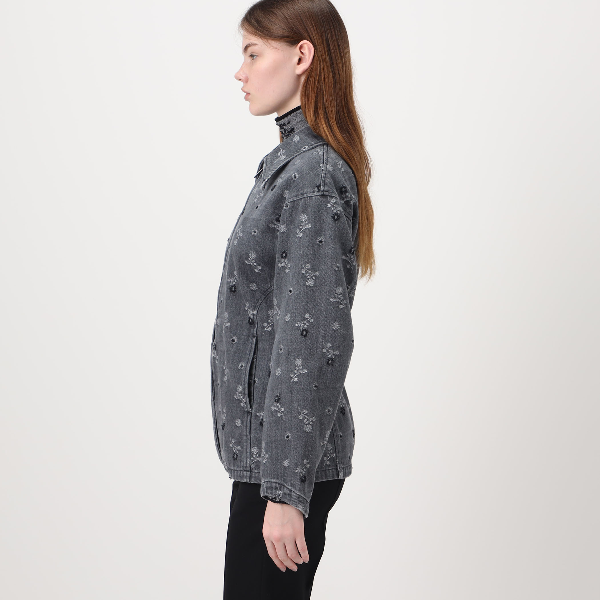Mame Kurogouchi Floral Jacquard Denim Jacket ジャカードデニム