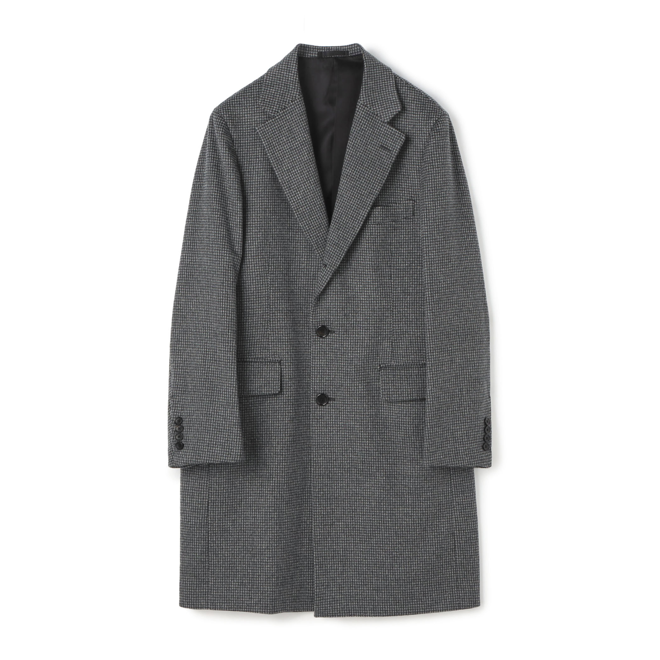 SUPER160’Sウール チェスターフィールドコート