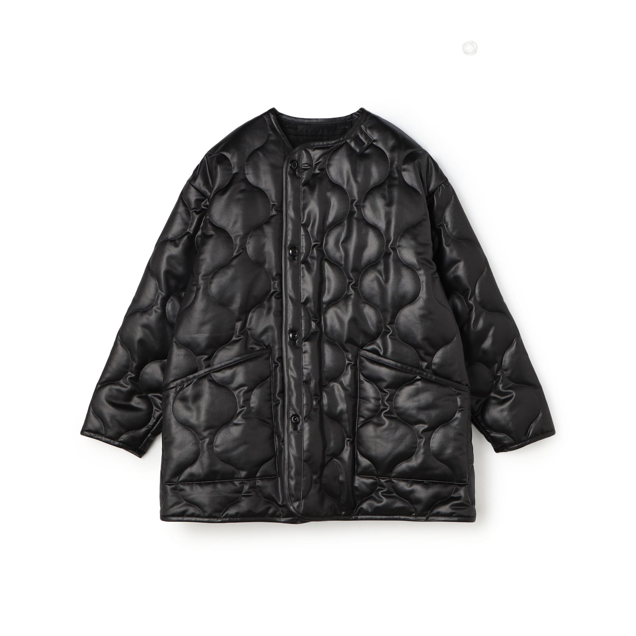 HYKE FAUX LEATHER QUILTED JACKET フェイクレザー キルトジャケット