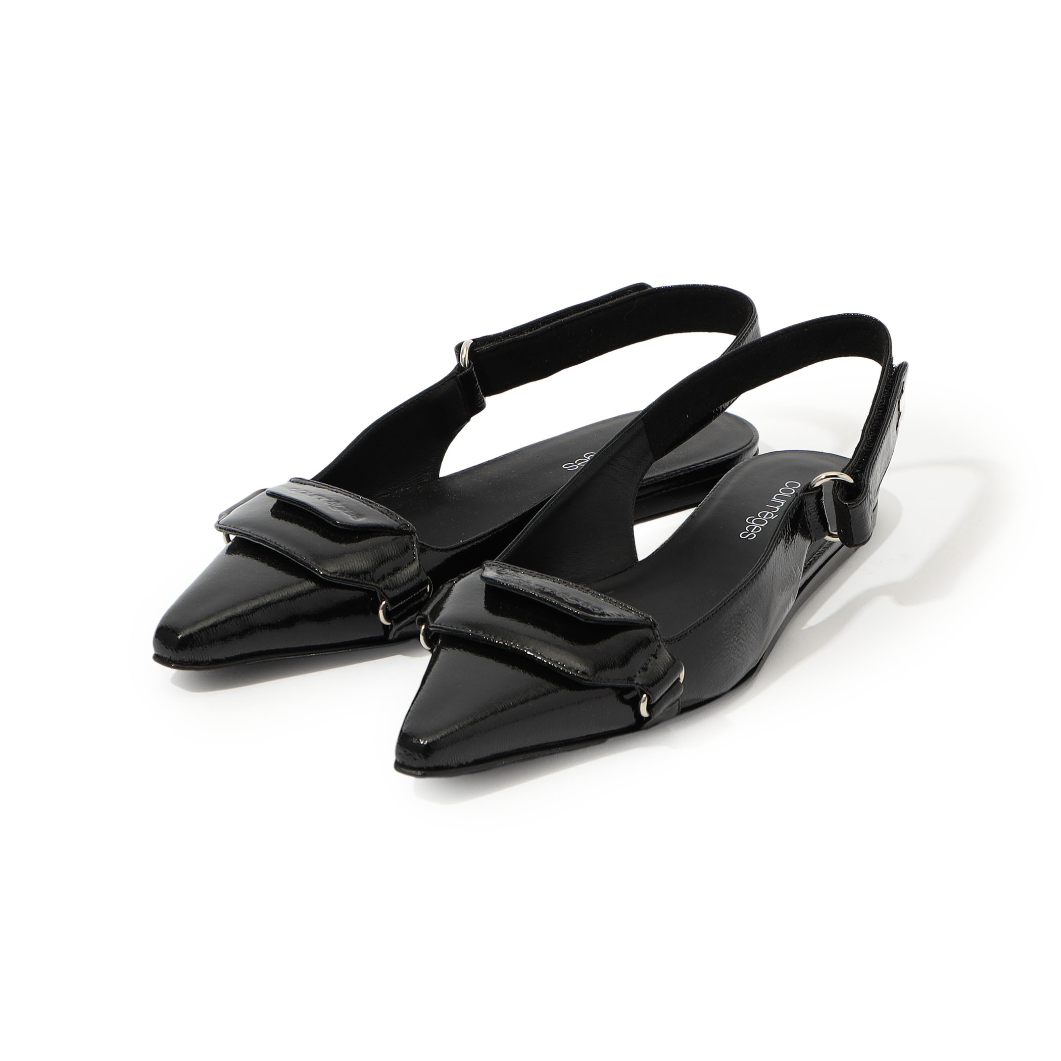 Courreges VINYL SLINGBACKS