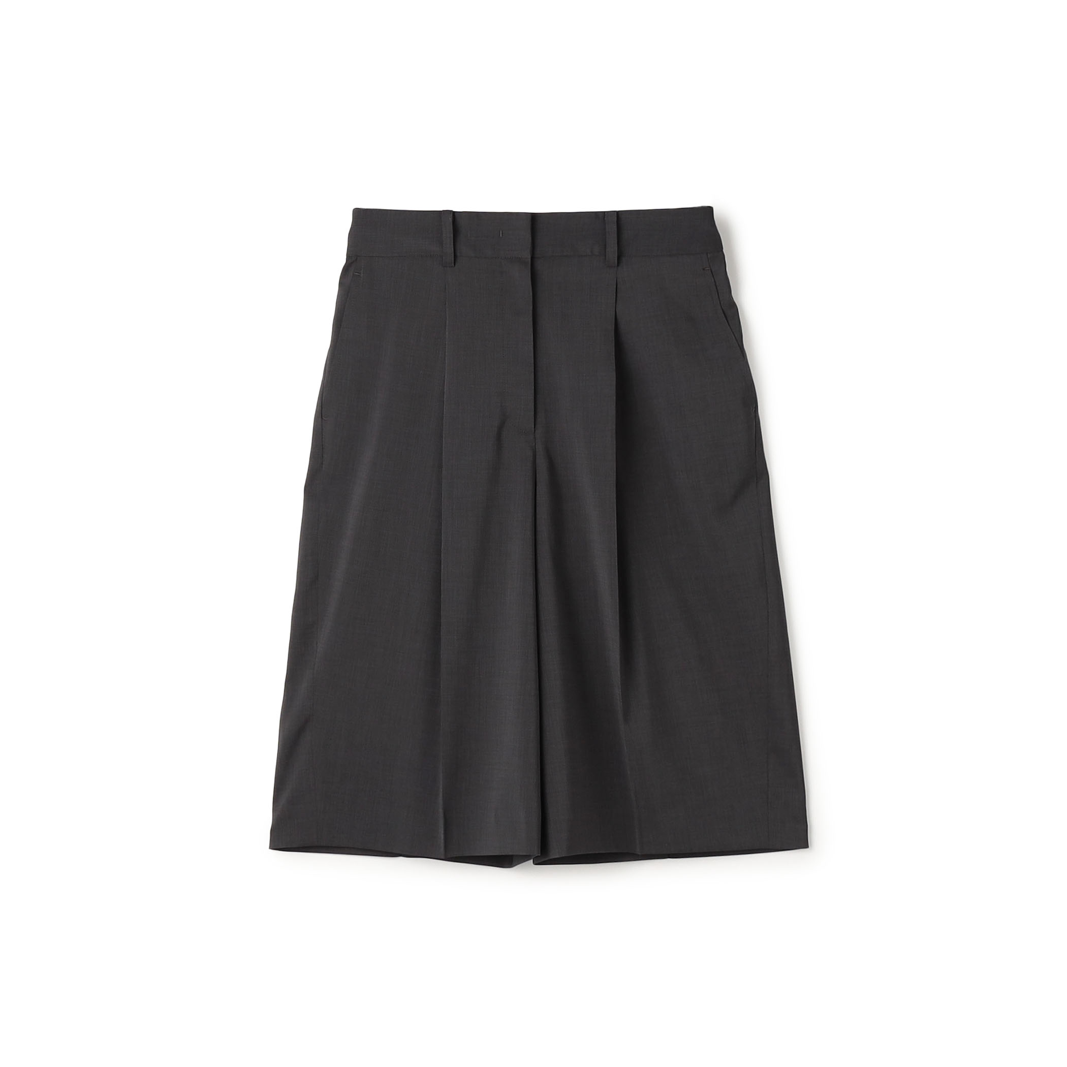 ポリエステルツイル ハーフクロップドパンツ