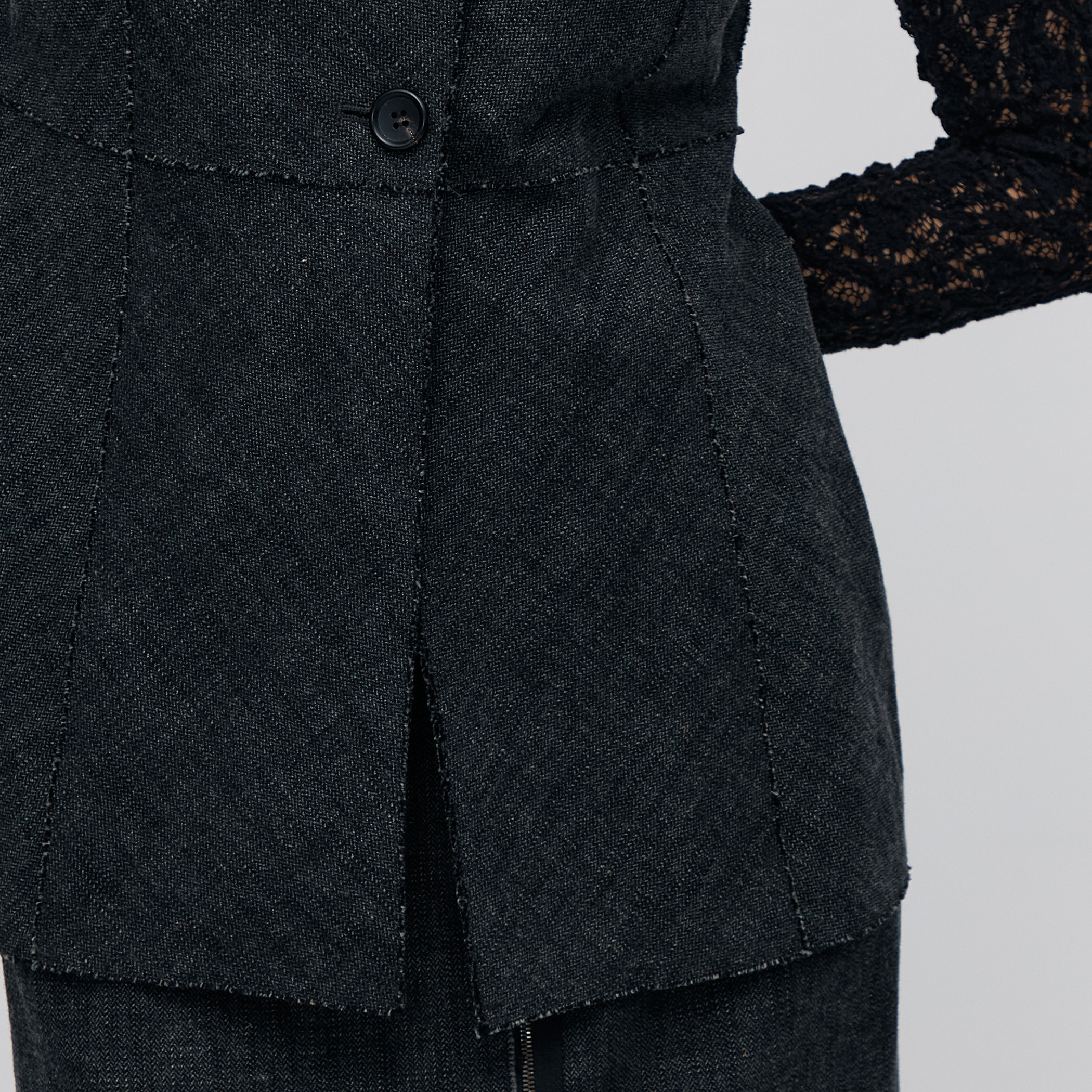 ヘリンボーンツイード カットオフコンビベスト｜トゥモローランド 公式通販