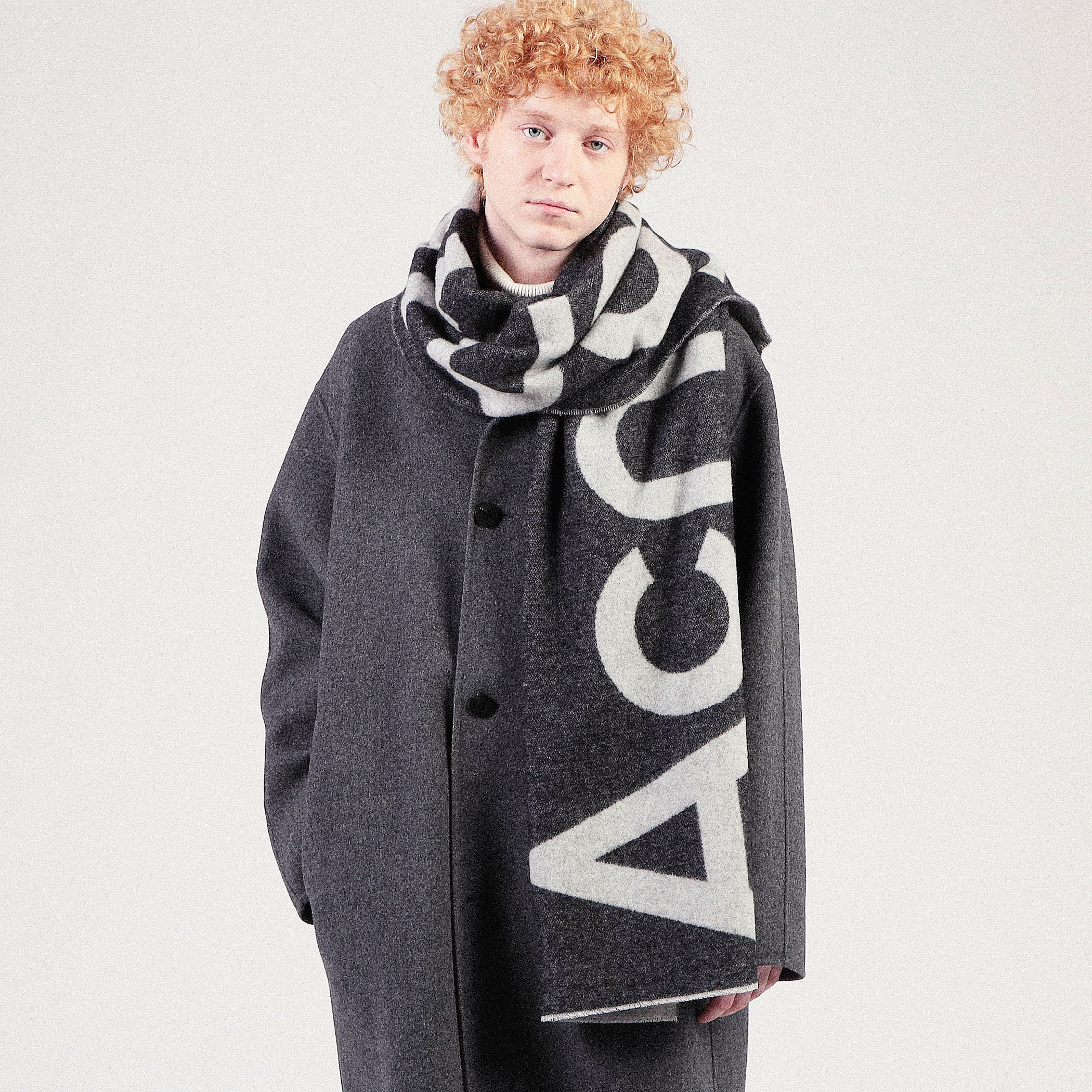 ACNE STUDIOS WOOL LOGO STOLE | tradexautomotive.com