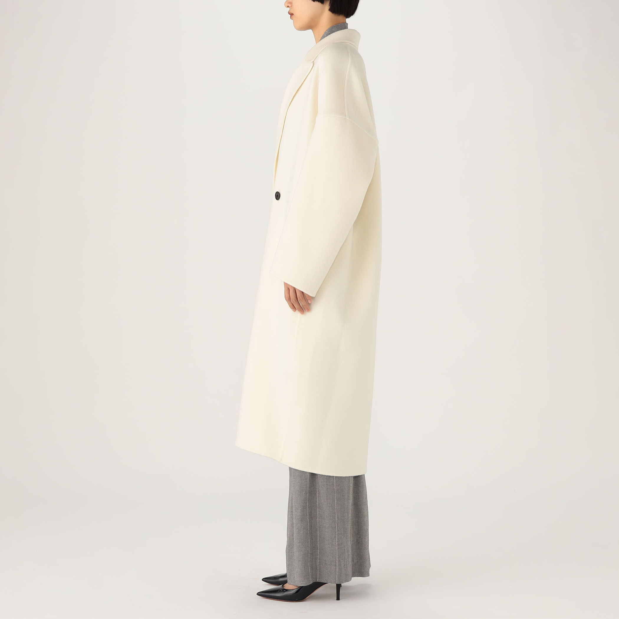 ウールカシミヤダブルフェイス ロングコート｜トゥモローランド
