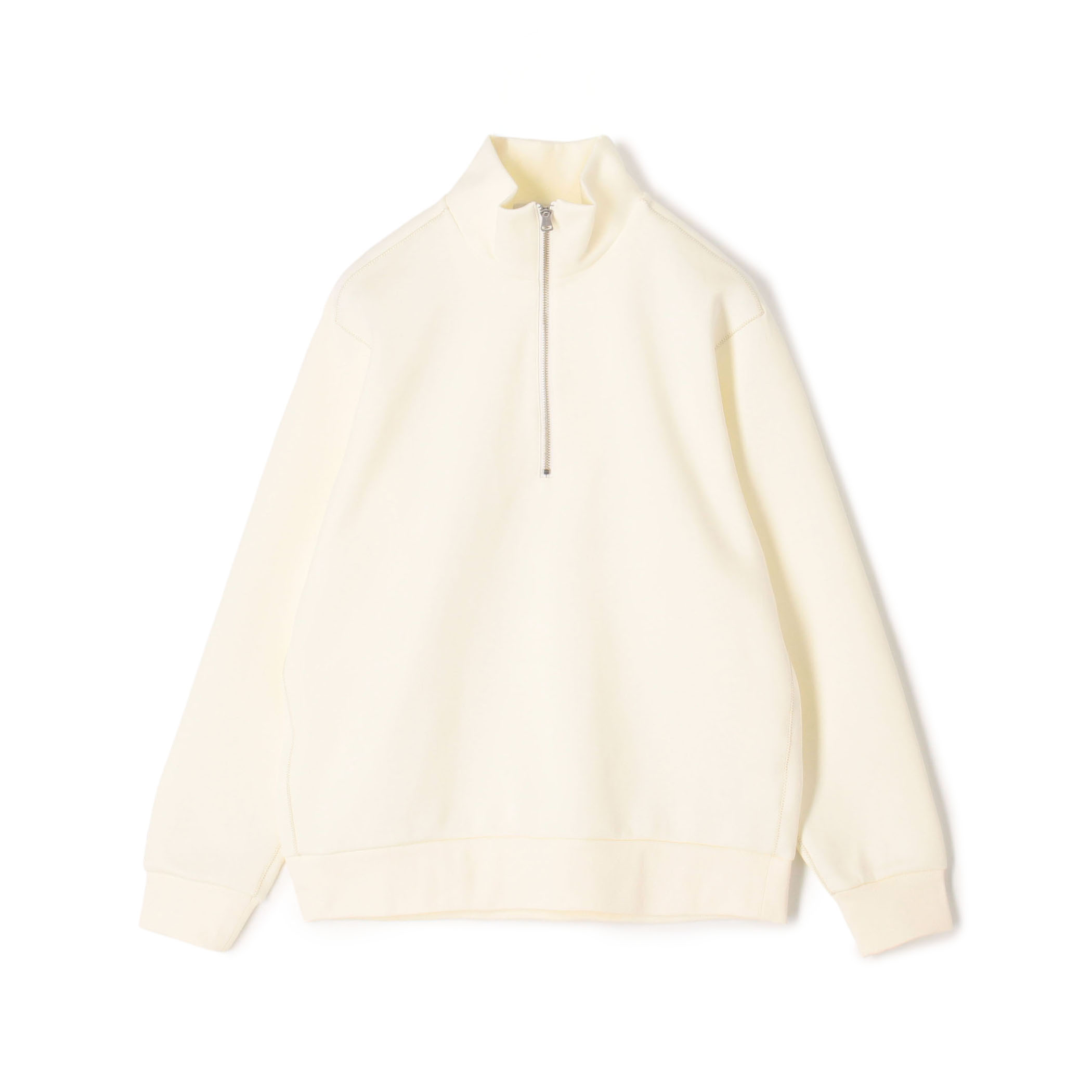 スビンコットンダンボール ハーフジッププルオーバースウェット