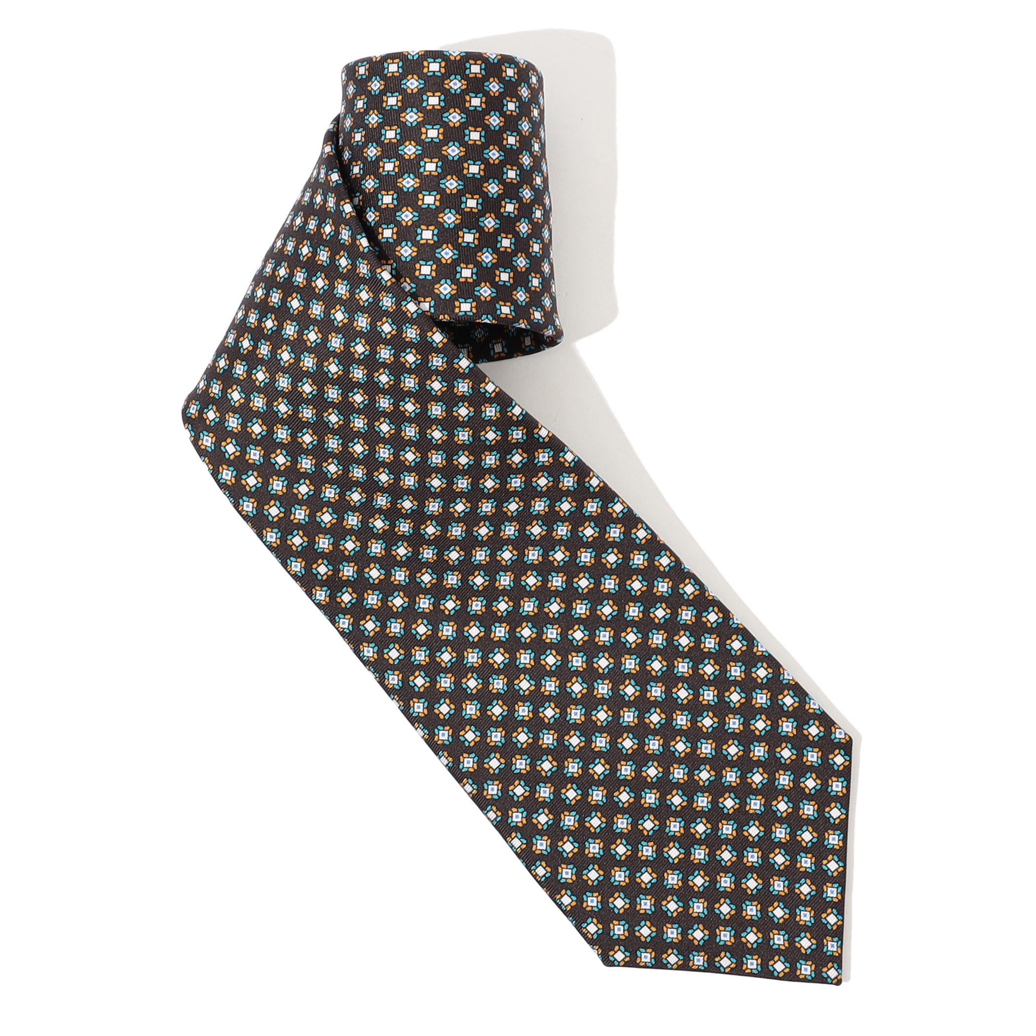 ERRICO FORMICOLA シルクプリント 小紋柄ネクタイ