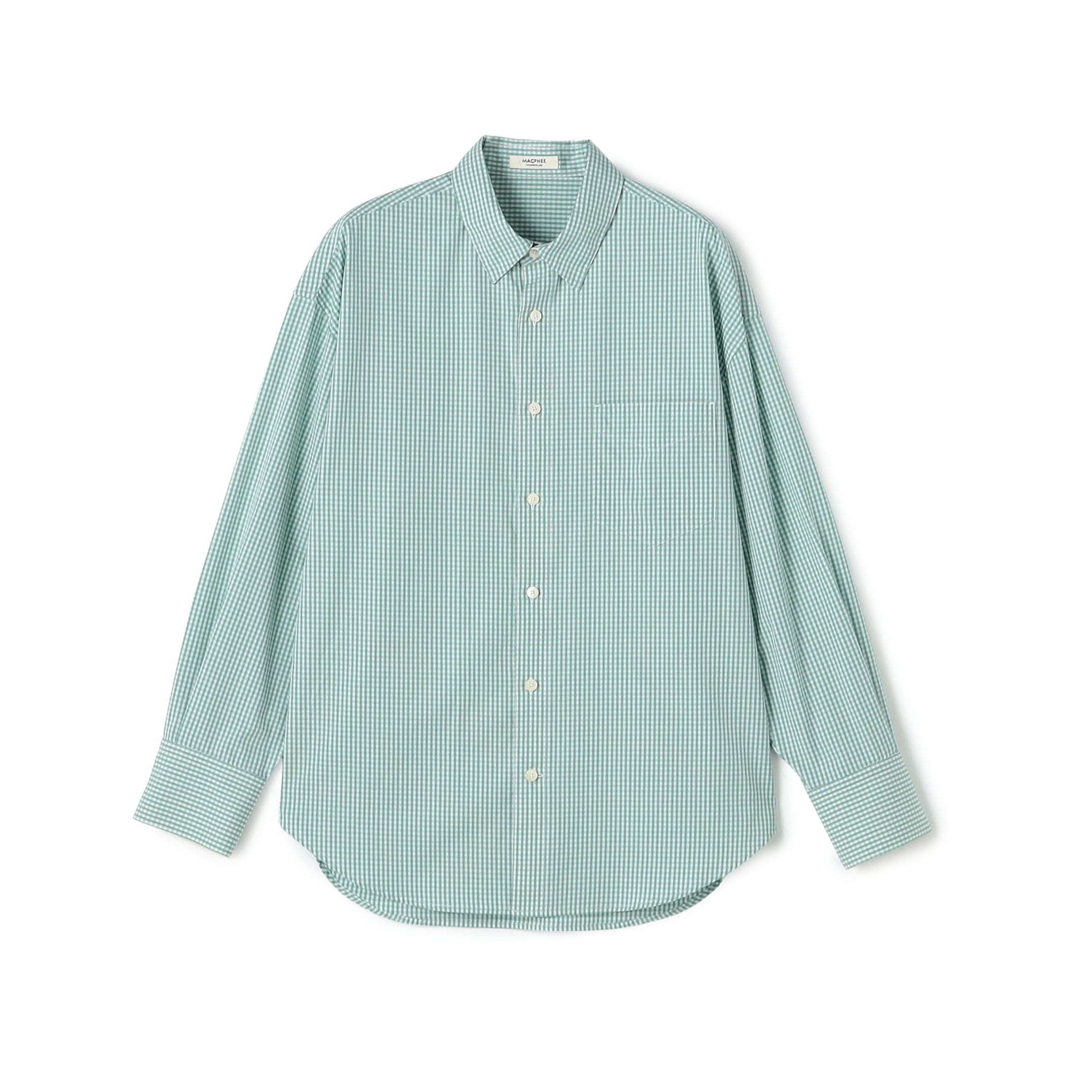 コットンポプリン レギュラーカラーシャツ