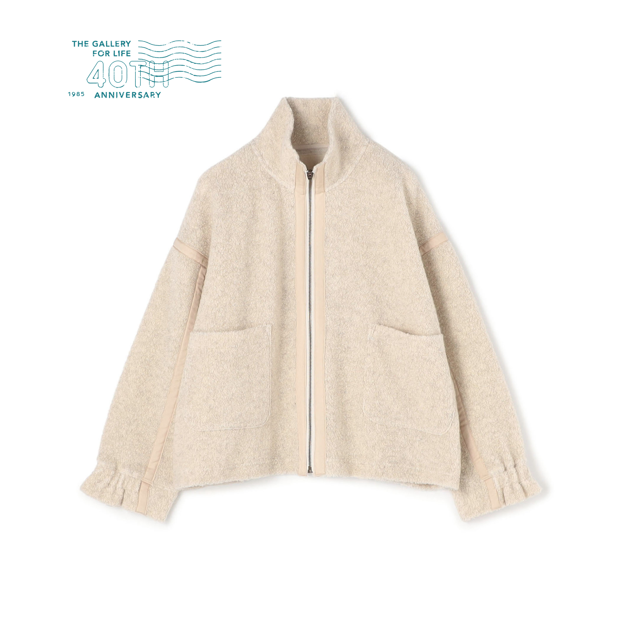 【別注】V::room ウールボアフリース ジップアップジャケット