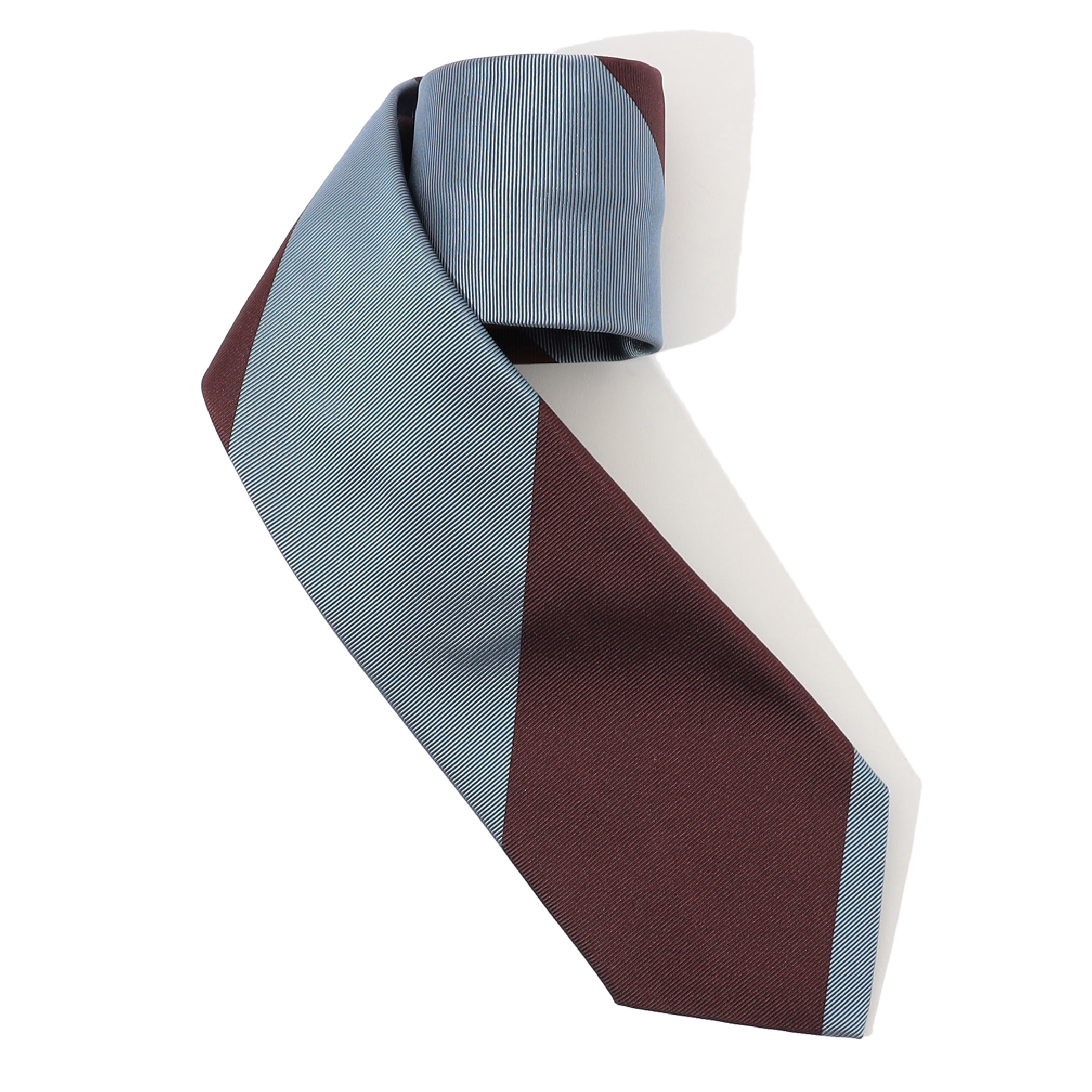 FRANCO BASSI シルクジャガード レジメンタルストライプネクタイ