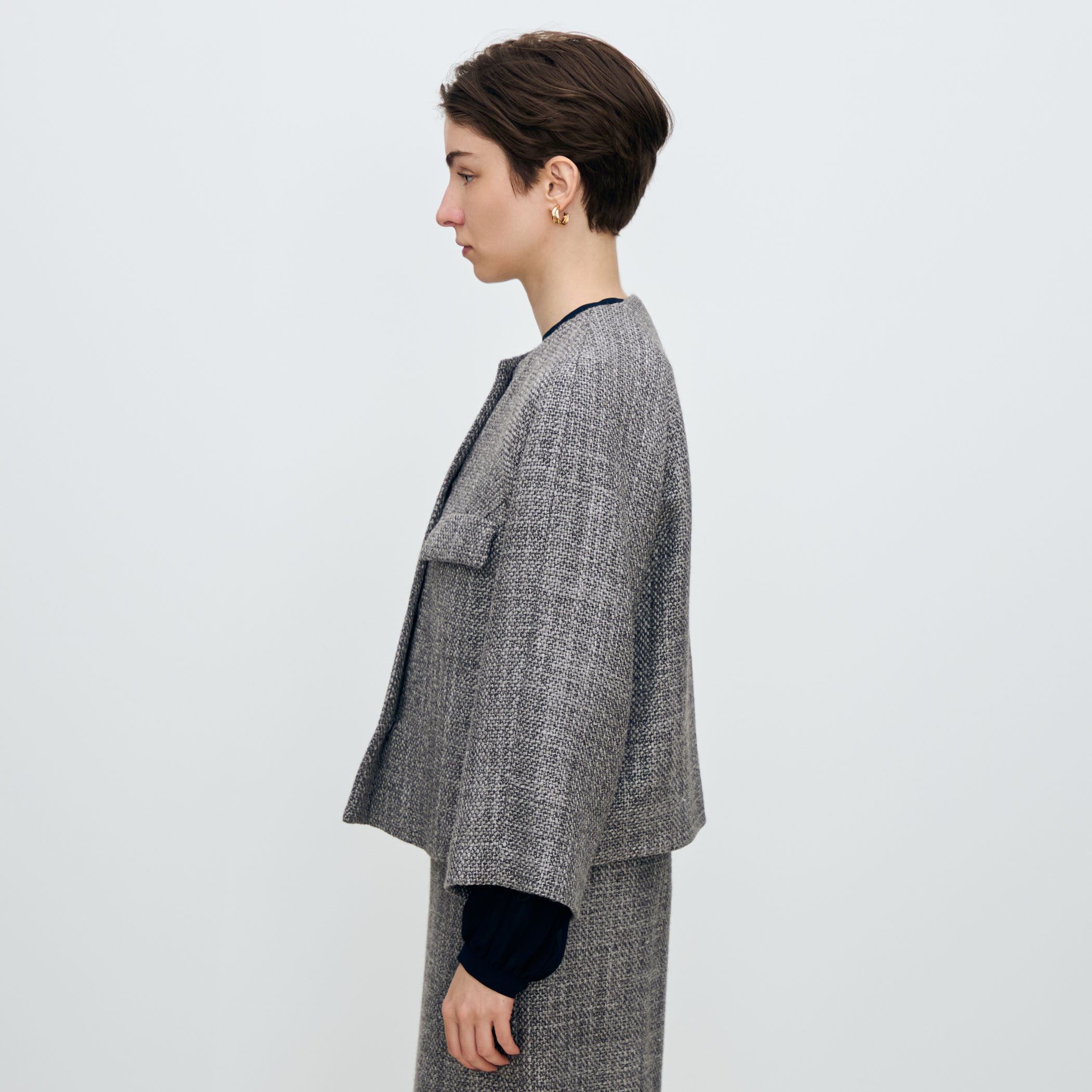 ロービングツイード Aラインジャケット｜トゥモローランド 公式通販