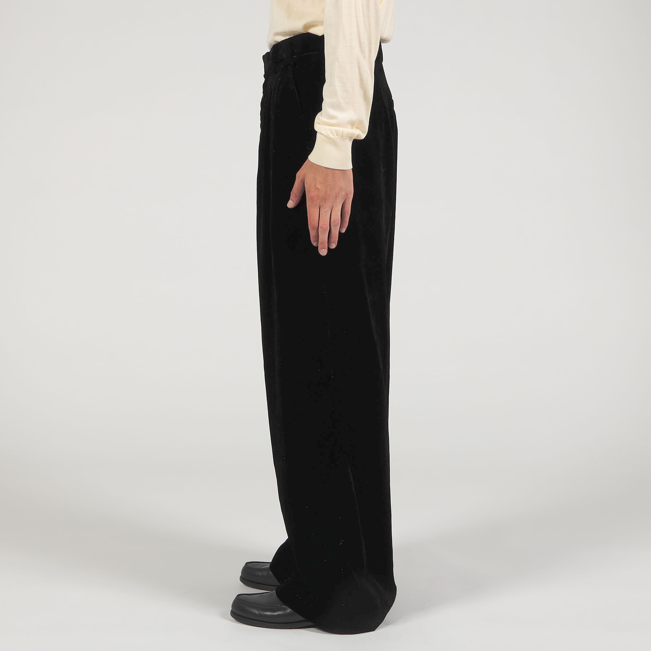MASU VELVET WIDE TROUSERS ベルベット ワイドトラウザーズ