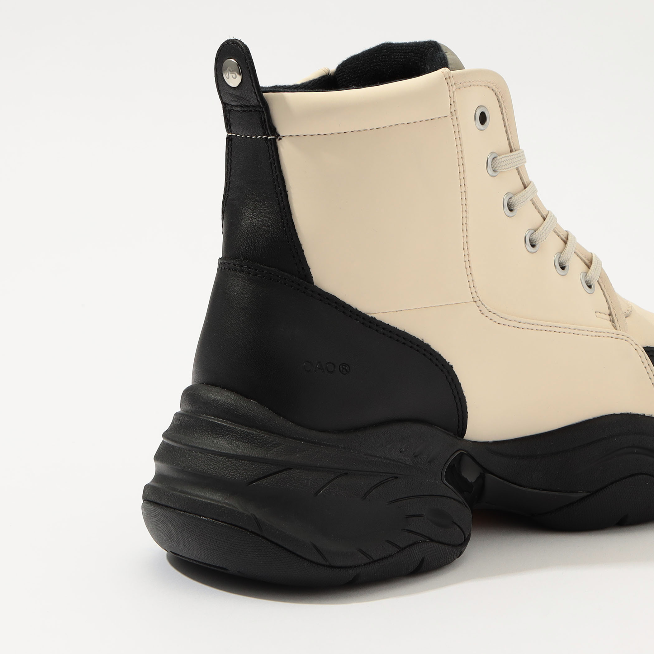 OAO ブーツ　FLARE OAO OFFICIAL ONLINE STORE】FLARE Black Leather boots | OAO